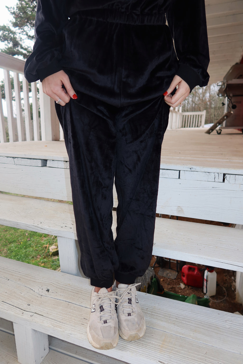 Velvet Jumpsuit (Black)