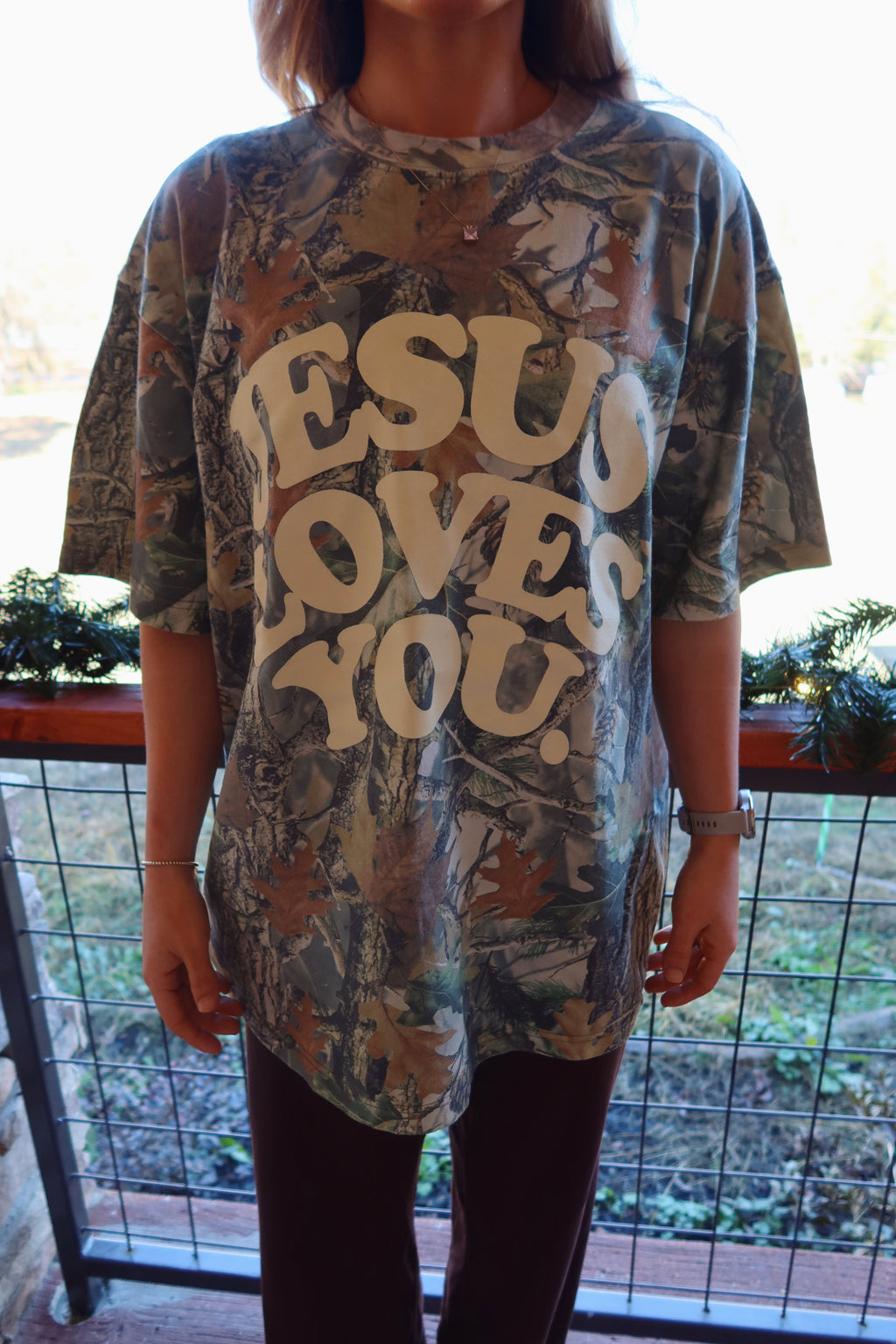 JESUS LOVES YOU Camo Tee
