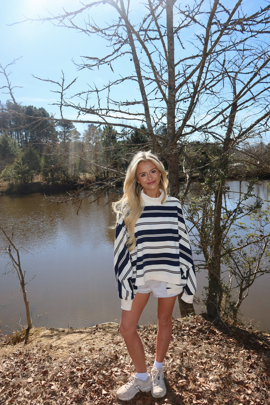 Varsity Mock neck (Navy)