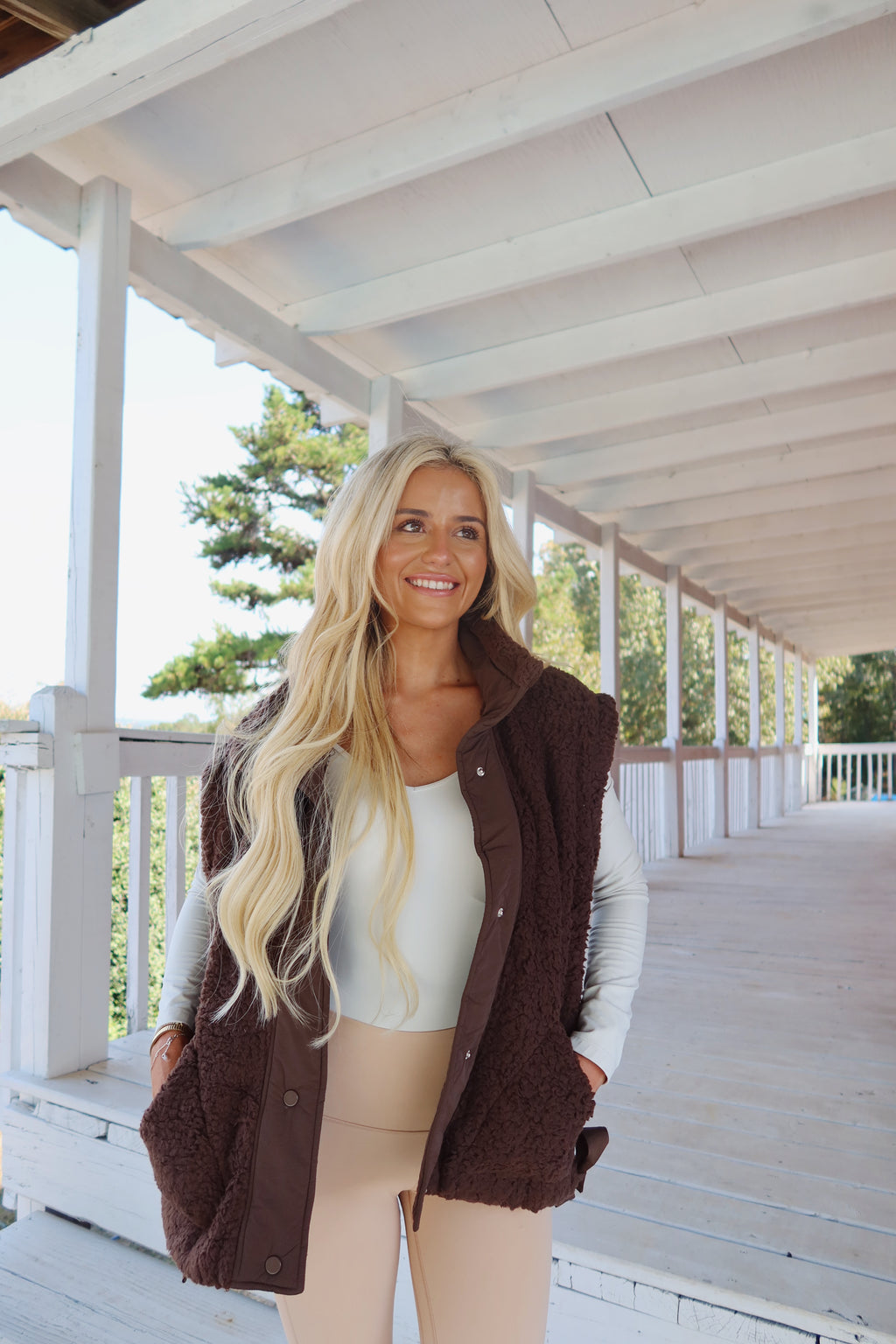 Alpine Sherpa Vest (Brown)