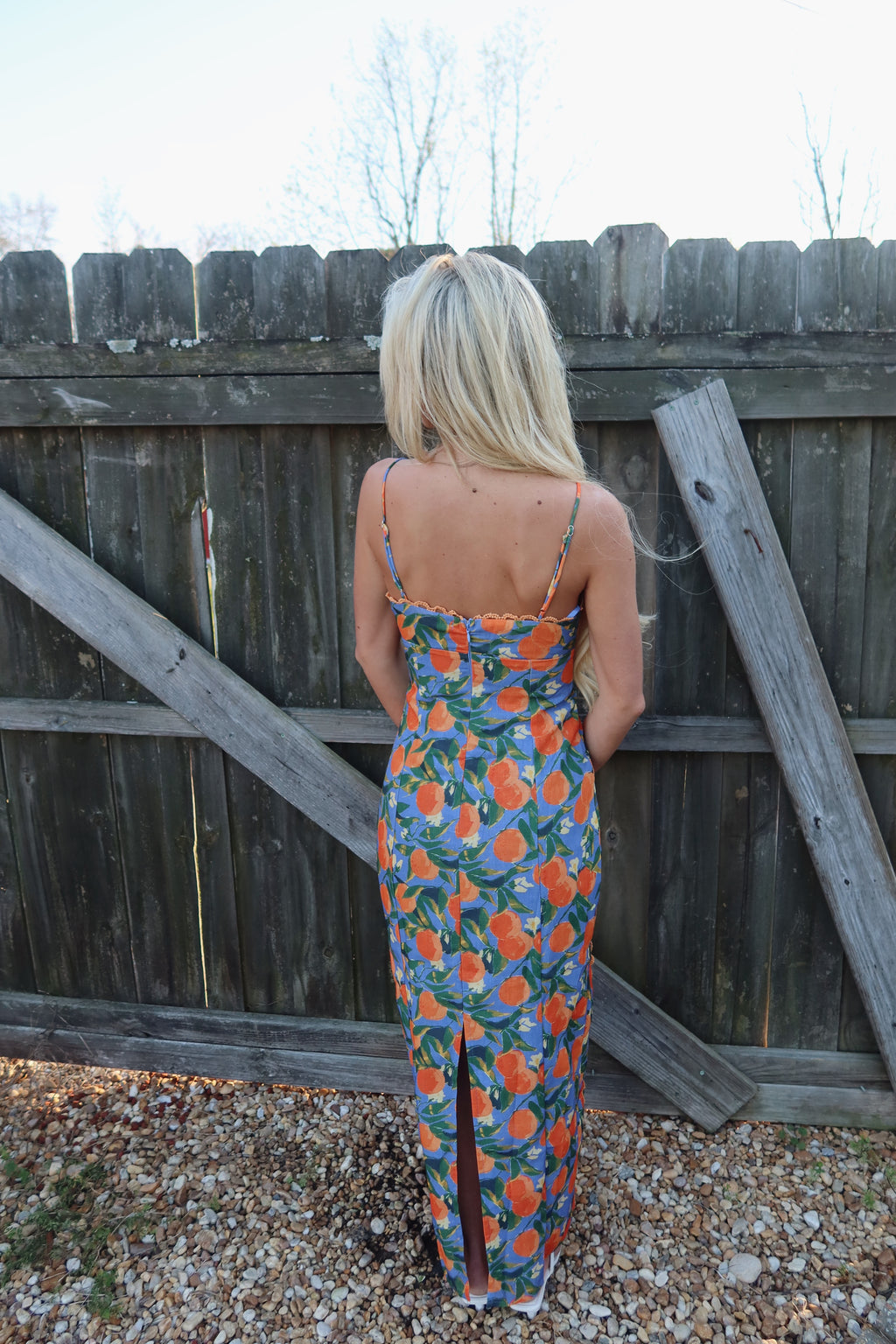 The Orange Grove Midi Dress