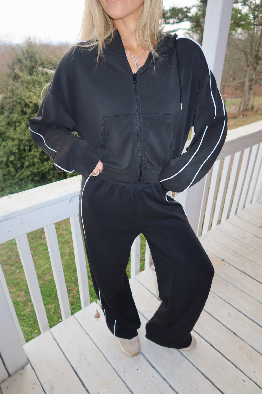 Scuba Zip Up (Black)