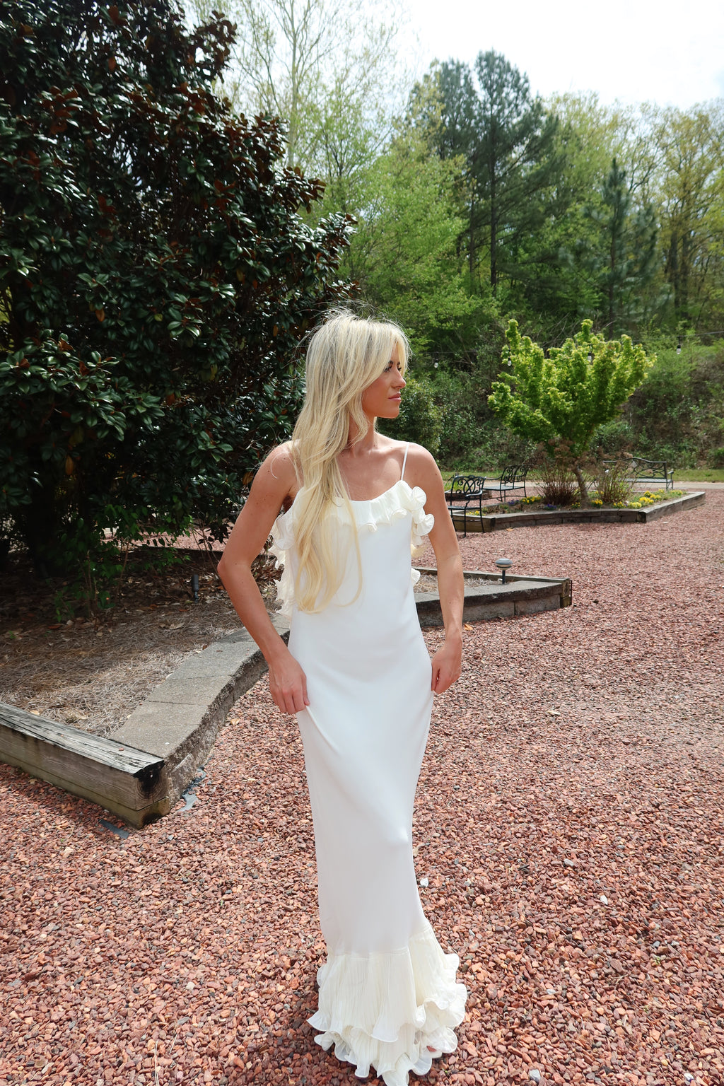The Fleur Maxi Dress (ivory)