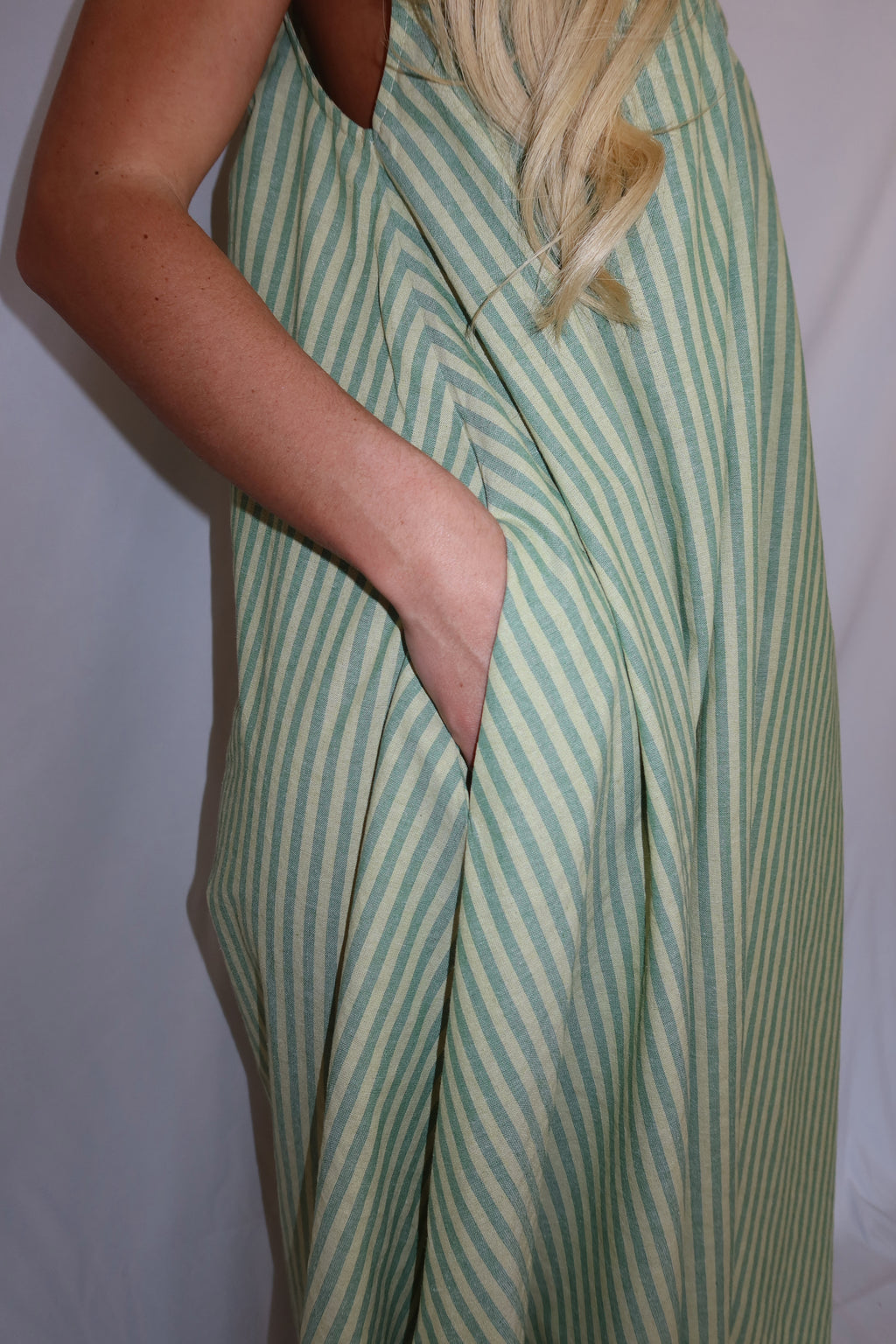 Violet Striped Maxi Dress