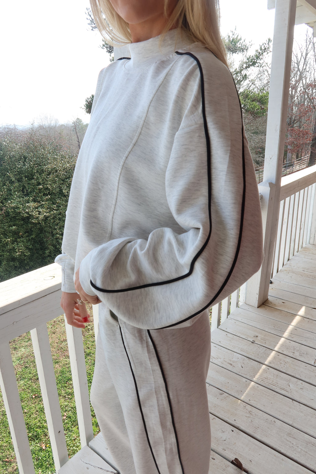Morning Fog Mock neck