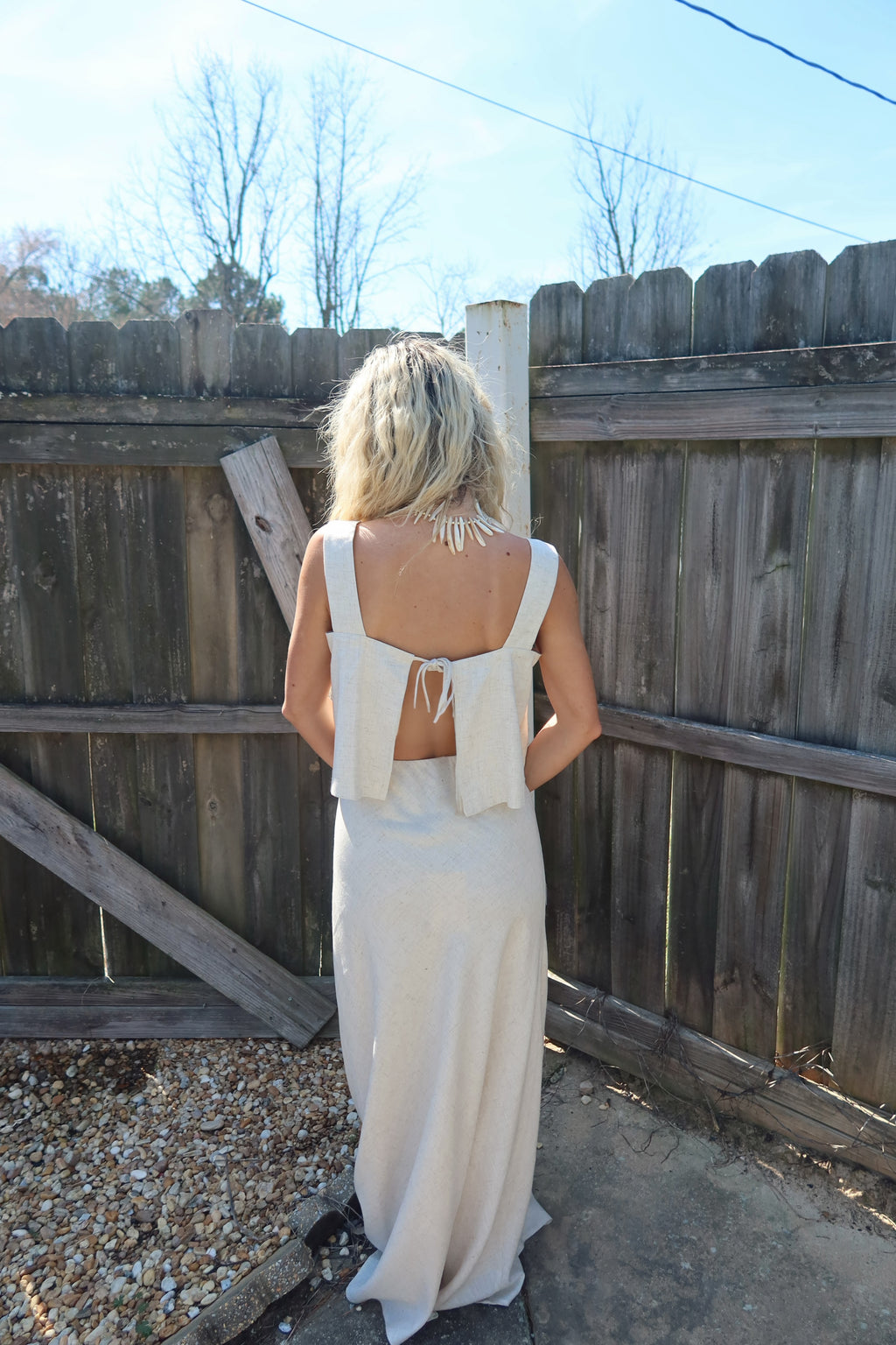 Capri Linen Skirt Set