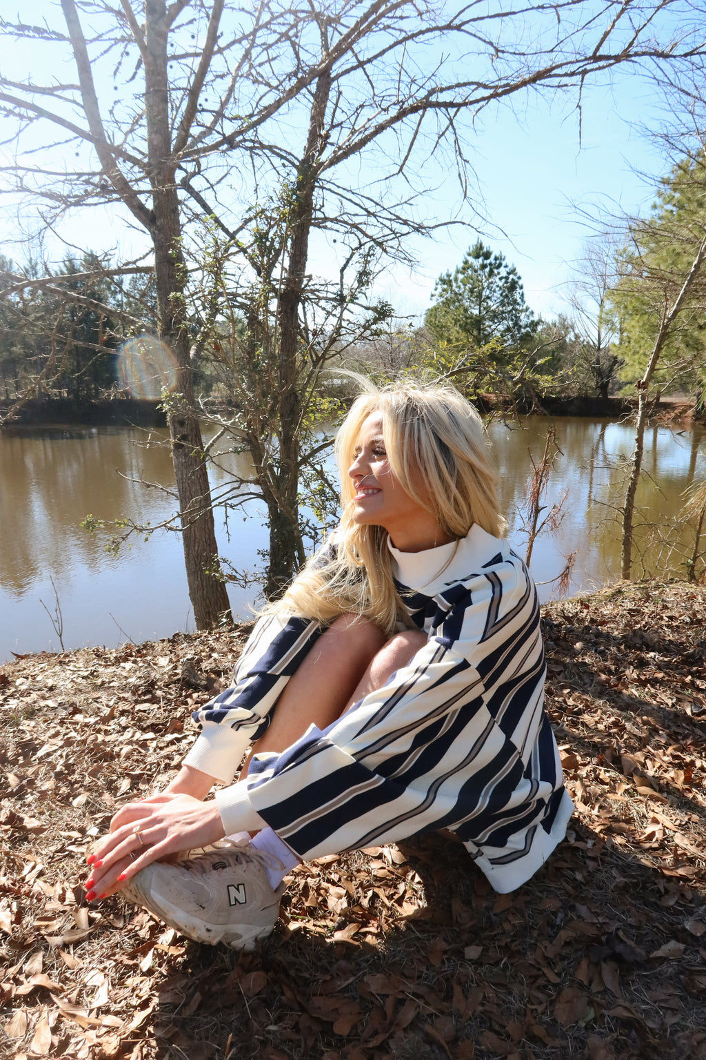 Varsity Mock neck (Navy)