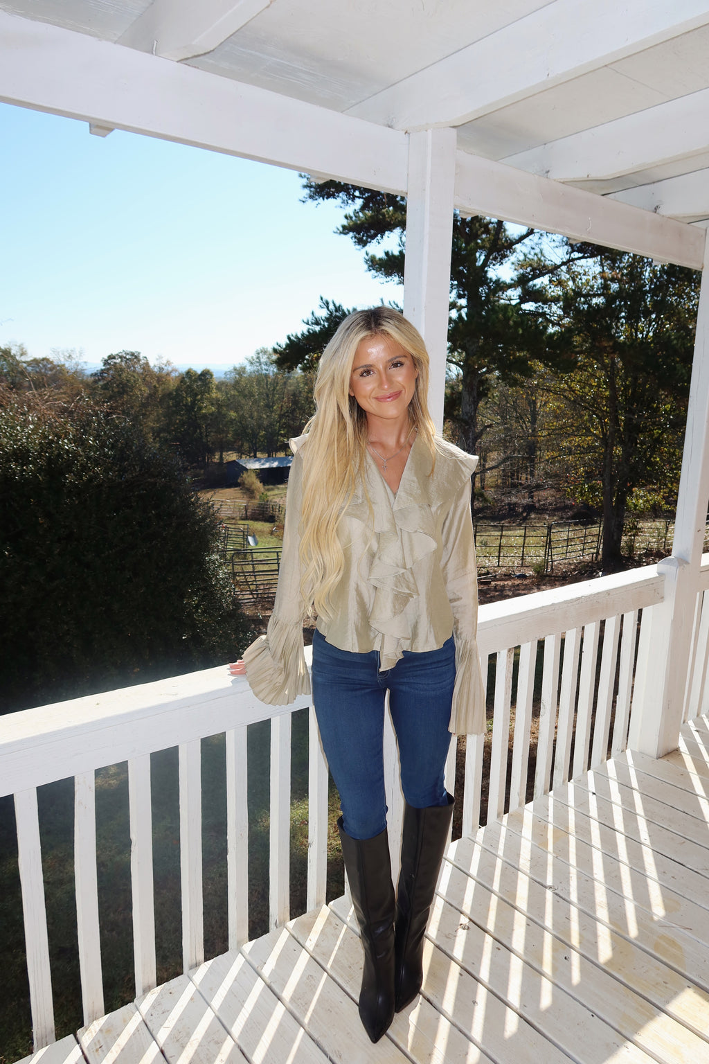 Champagne Toast Blouse