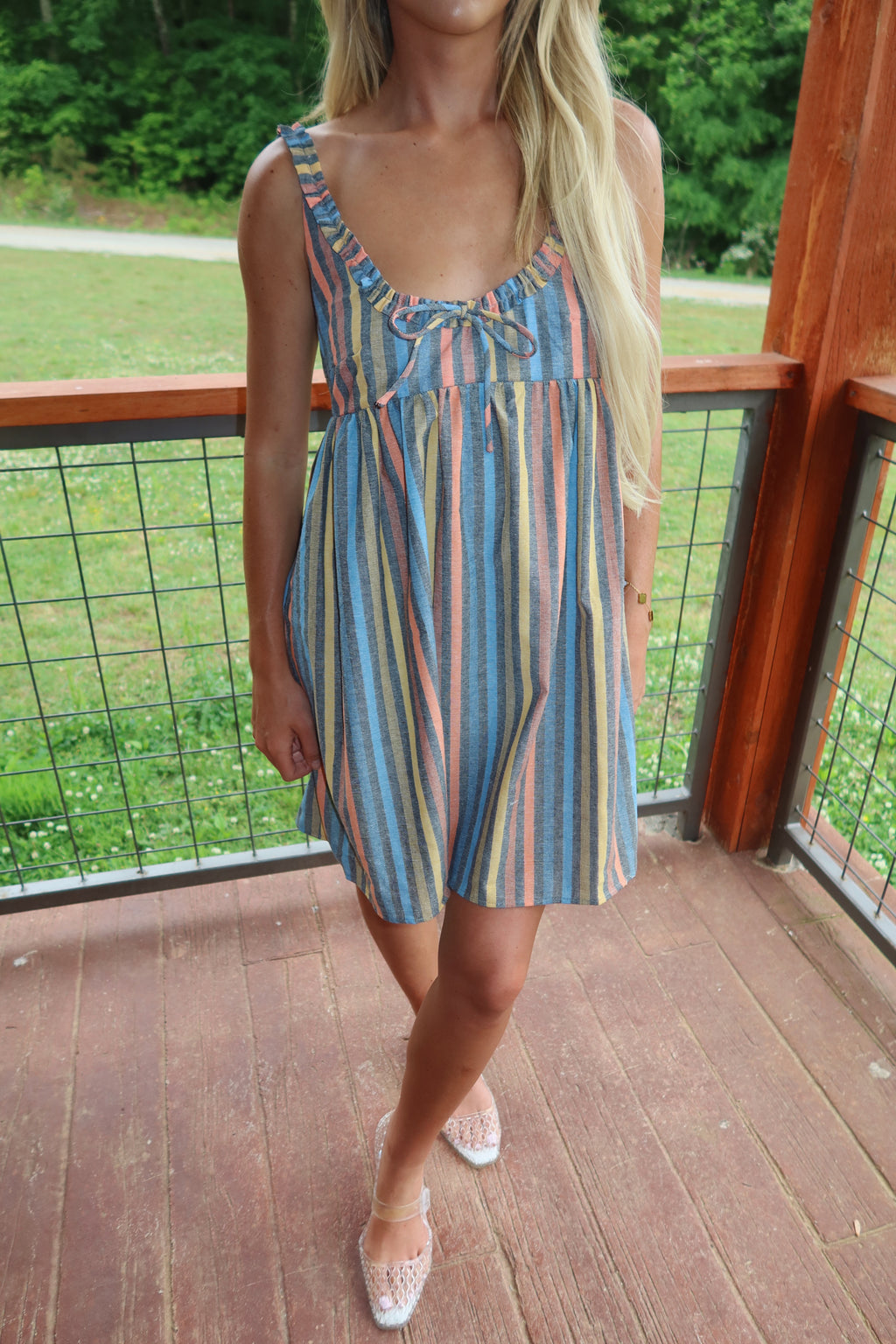 Skye Stripe Babydoll Dress
