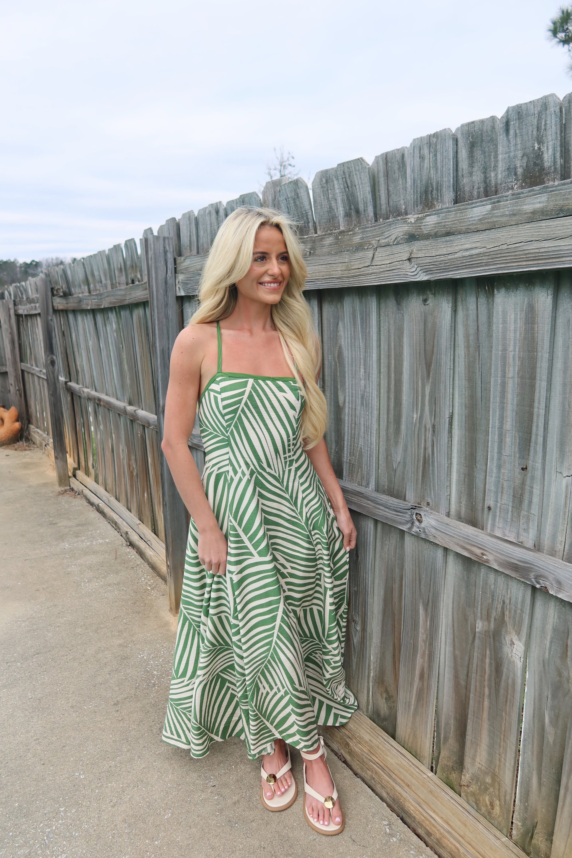 The Emerald Escape Handkerchief Dress