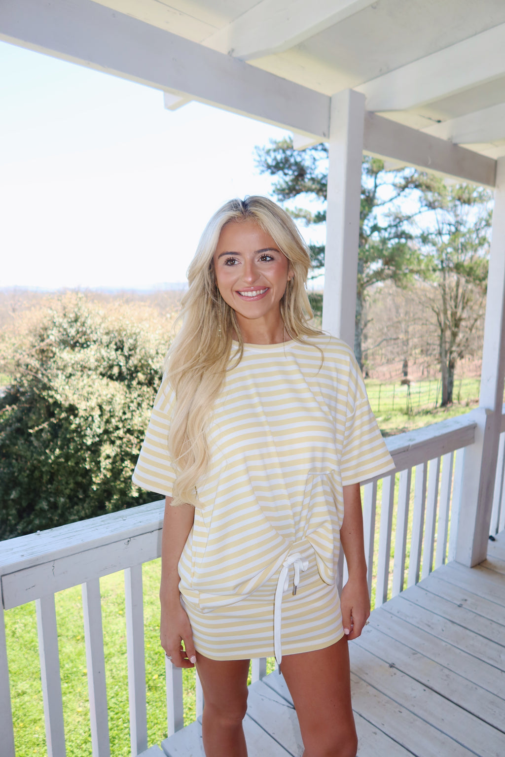 The Boardwalk Striped Set (Yellow)