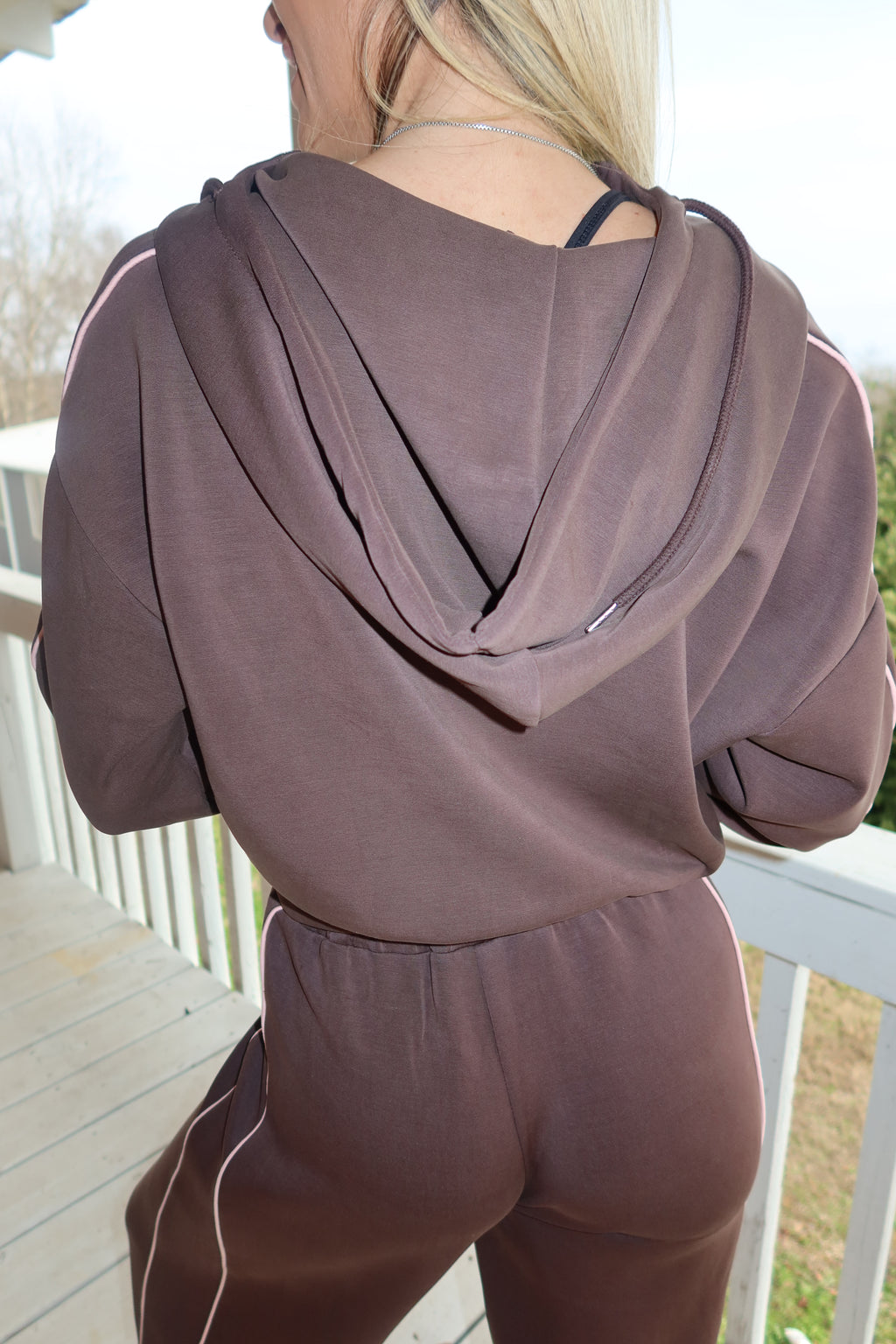 Scuba Zip Up (Chocolate)
