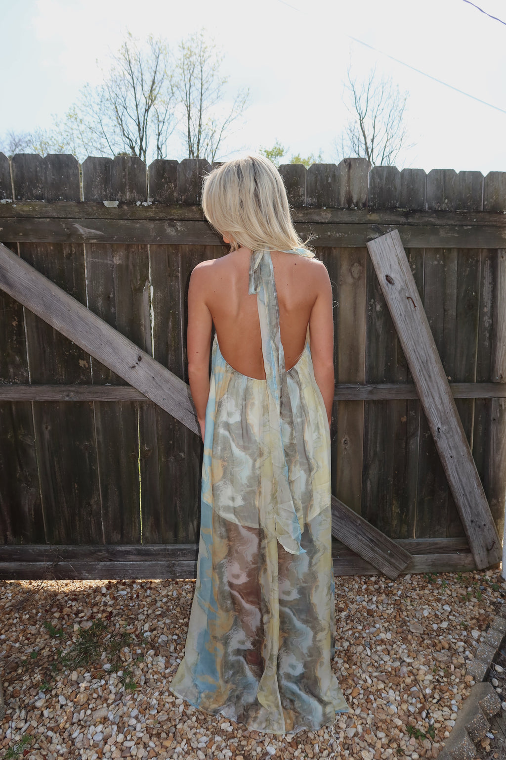 Daphne Gold Accent Gown