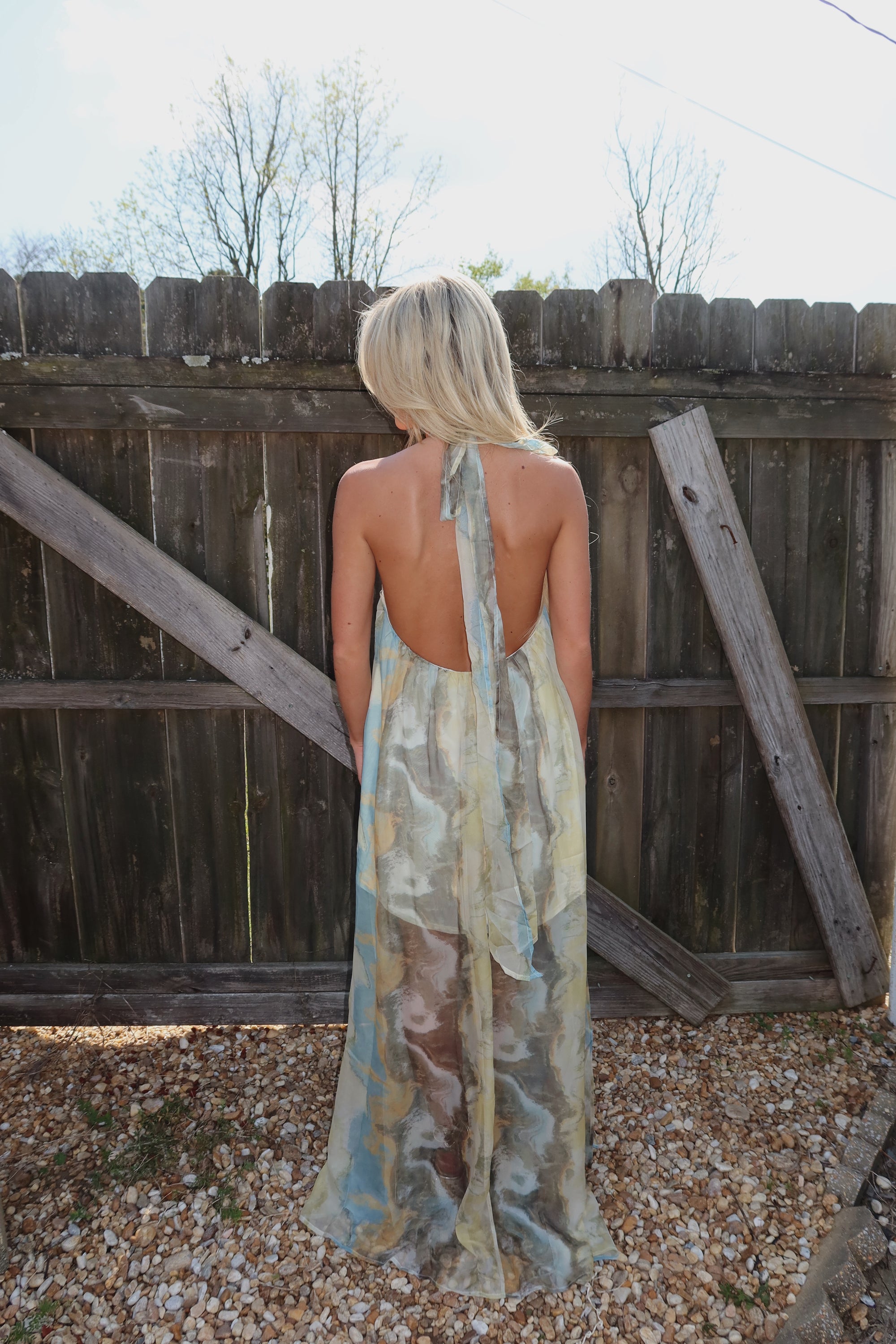 Daphne Gold Accent Gown