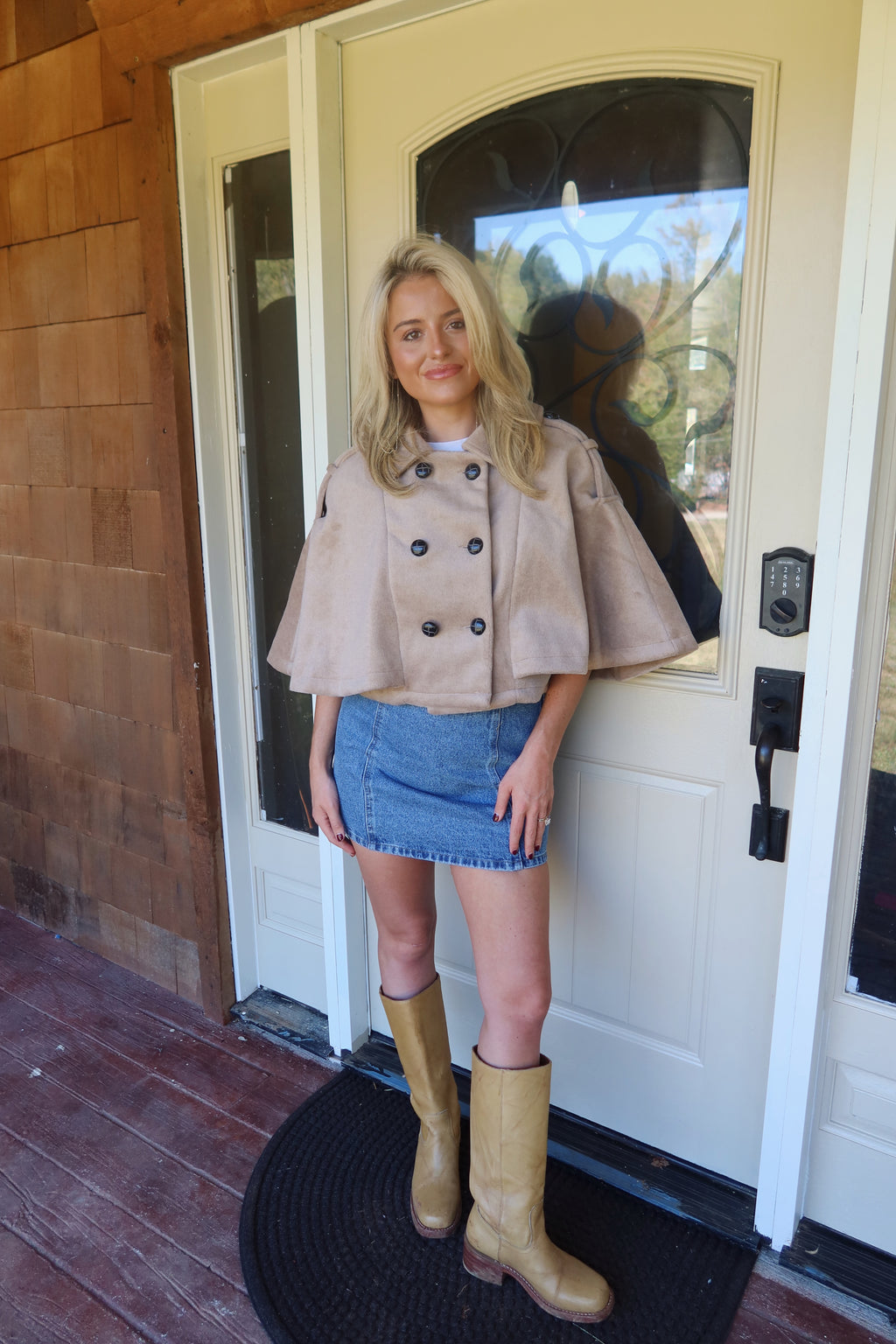 Brittany Short Cape Coat
