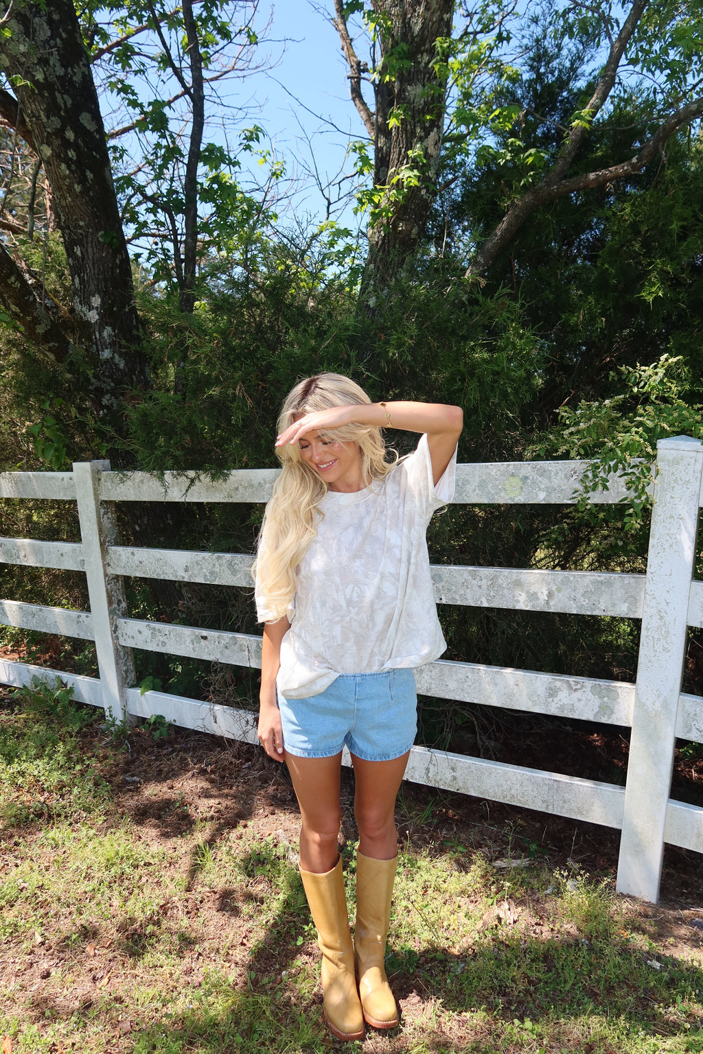 Ribbed Camo Tee