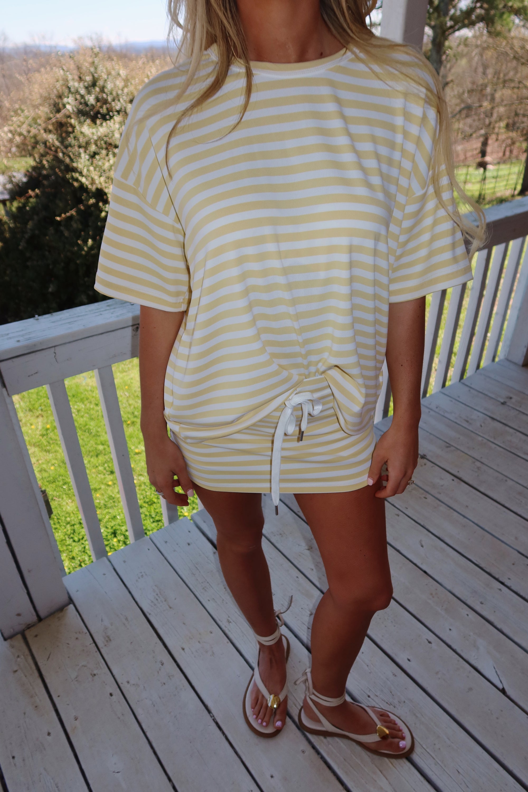 The Boardwalk Striped Set (Yellow)