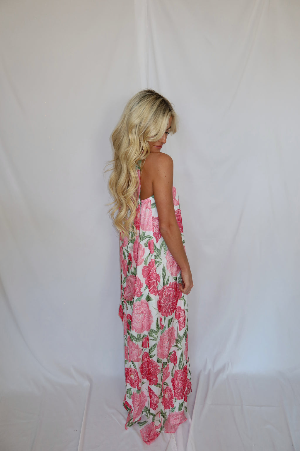 In Bloom Floral Maxi Scarf Dress