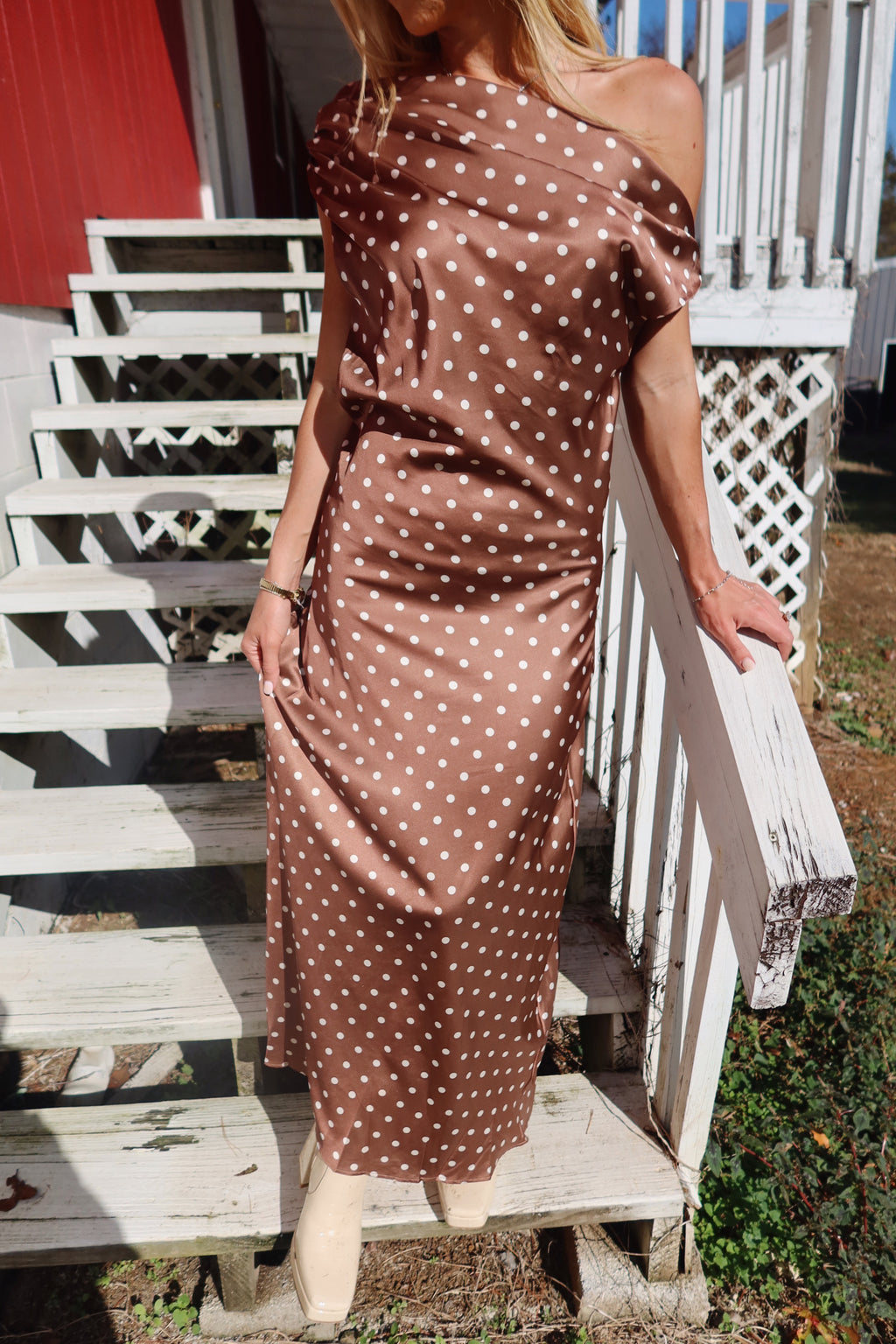 Evelyn Satin Maxi Dress