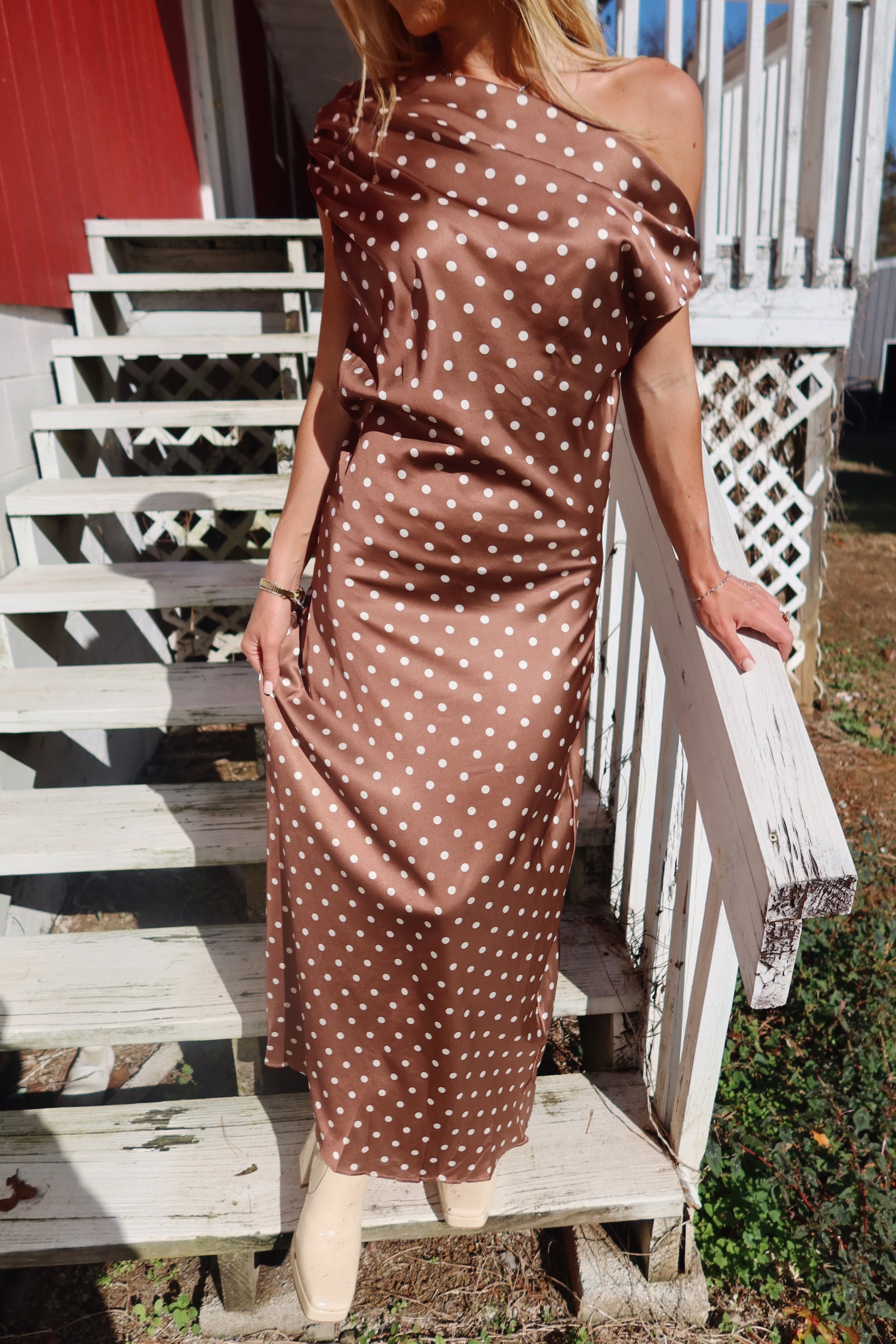 Evelyn Satin Maxi Dress