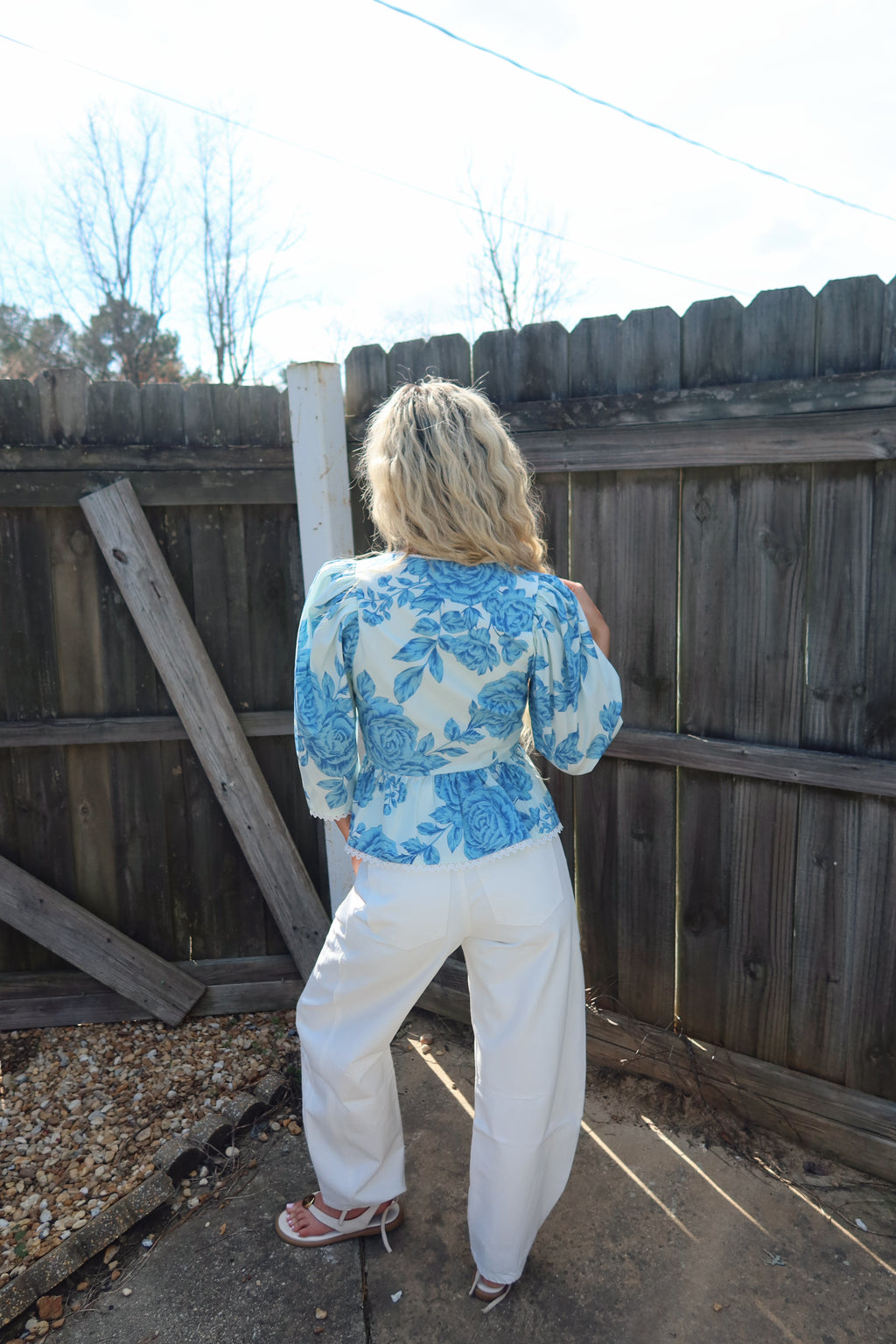 Ana Floral Puff Sleeve Blouse