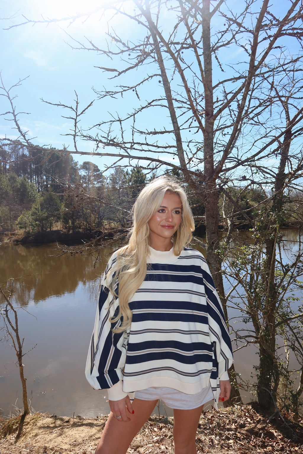 Varsity Mock neck (Navy)