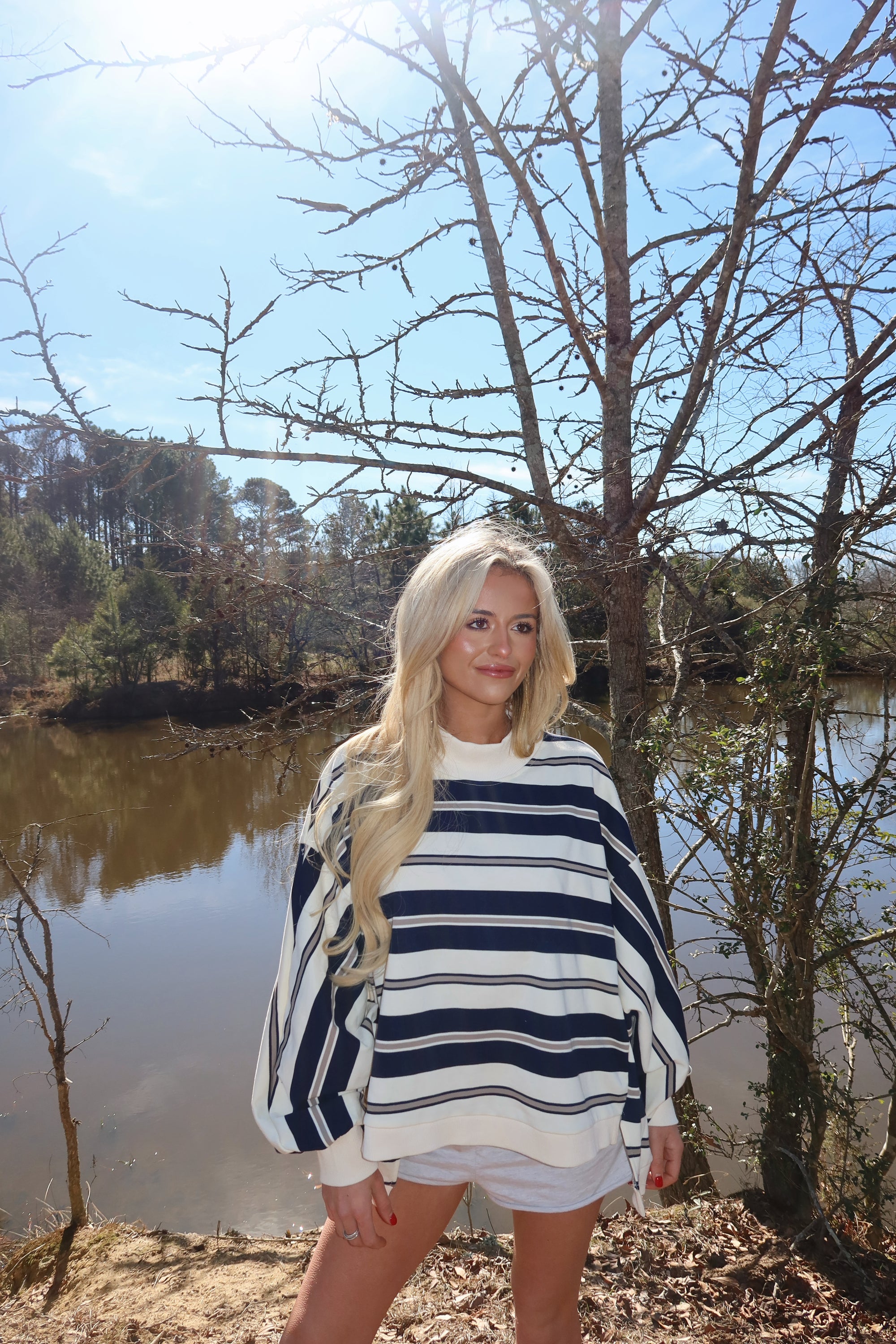 Varsity Mock neck (Navy)