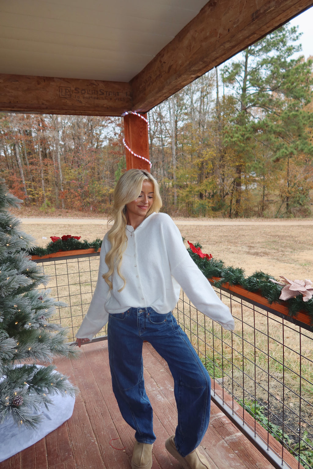 LAST ONE* Clara Cardigan (White)