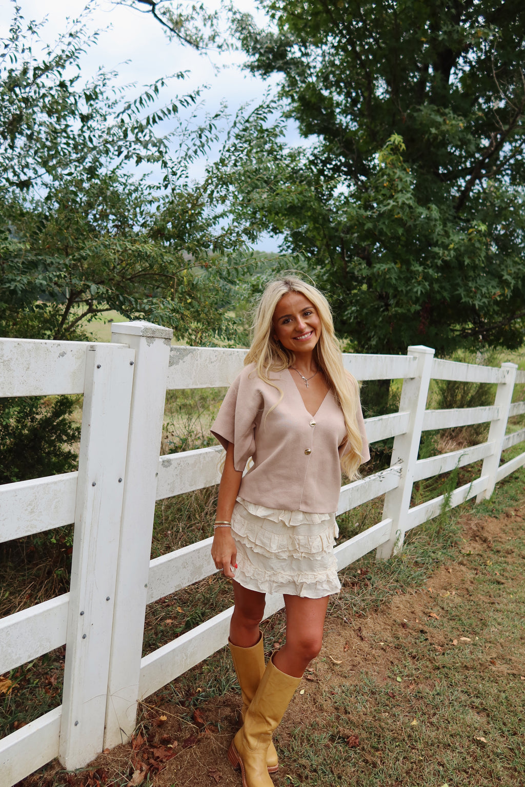 Layered Ruffled Mini Skort