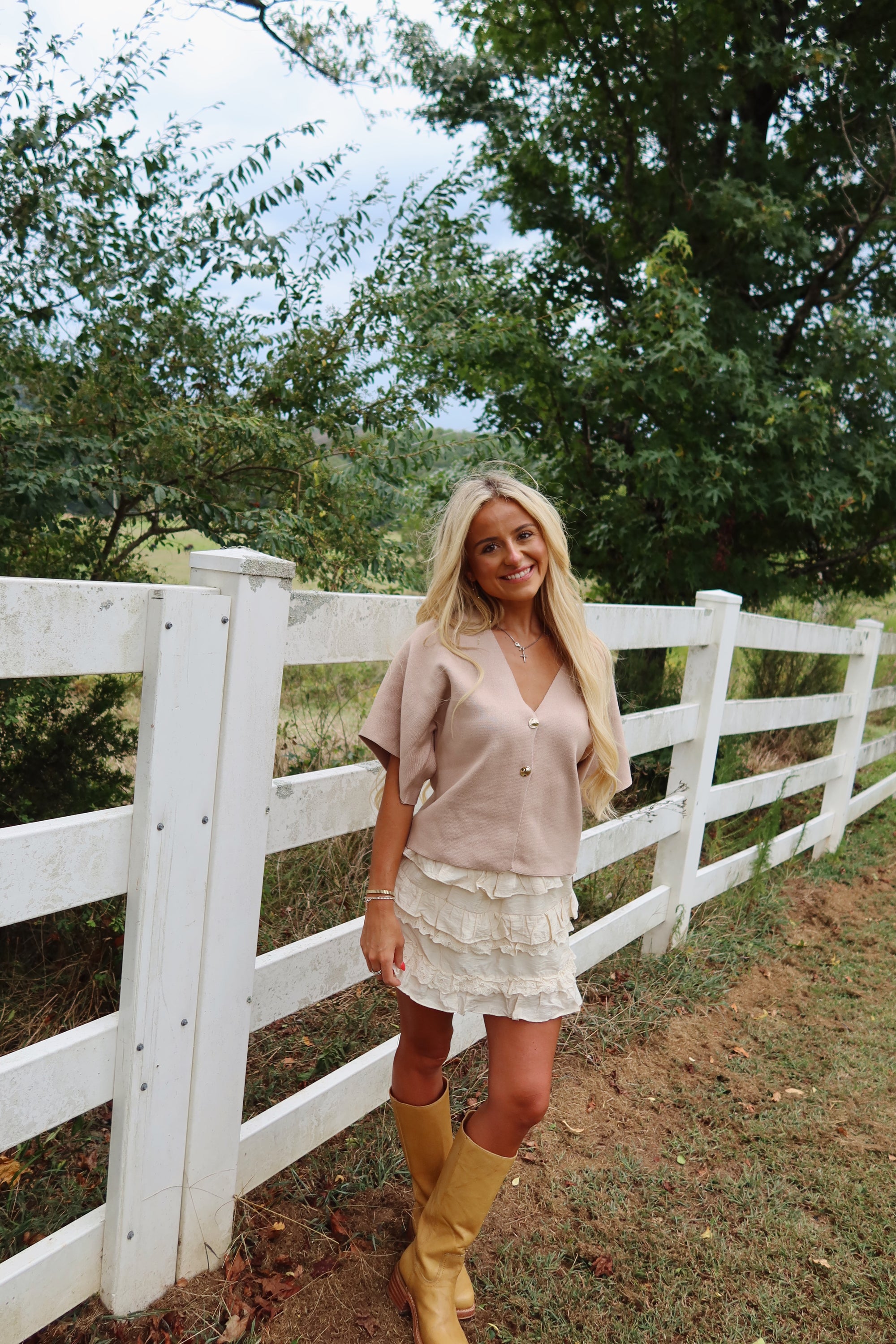 Layered Ruffled Mini Skort