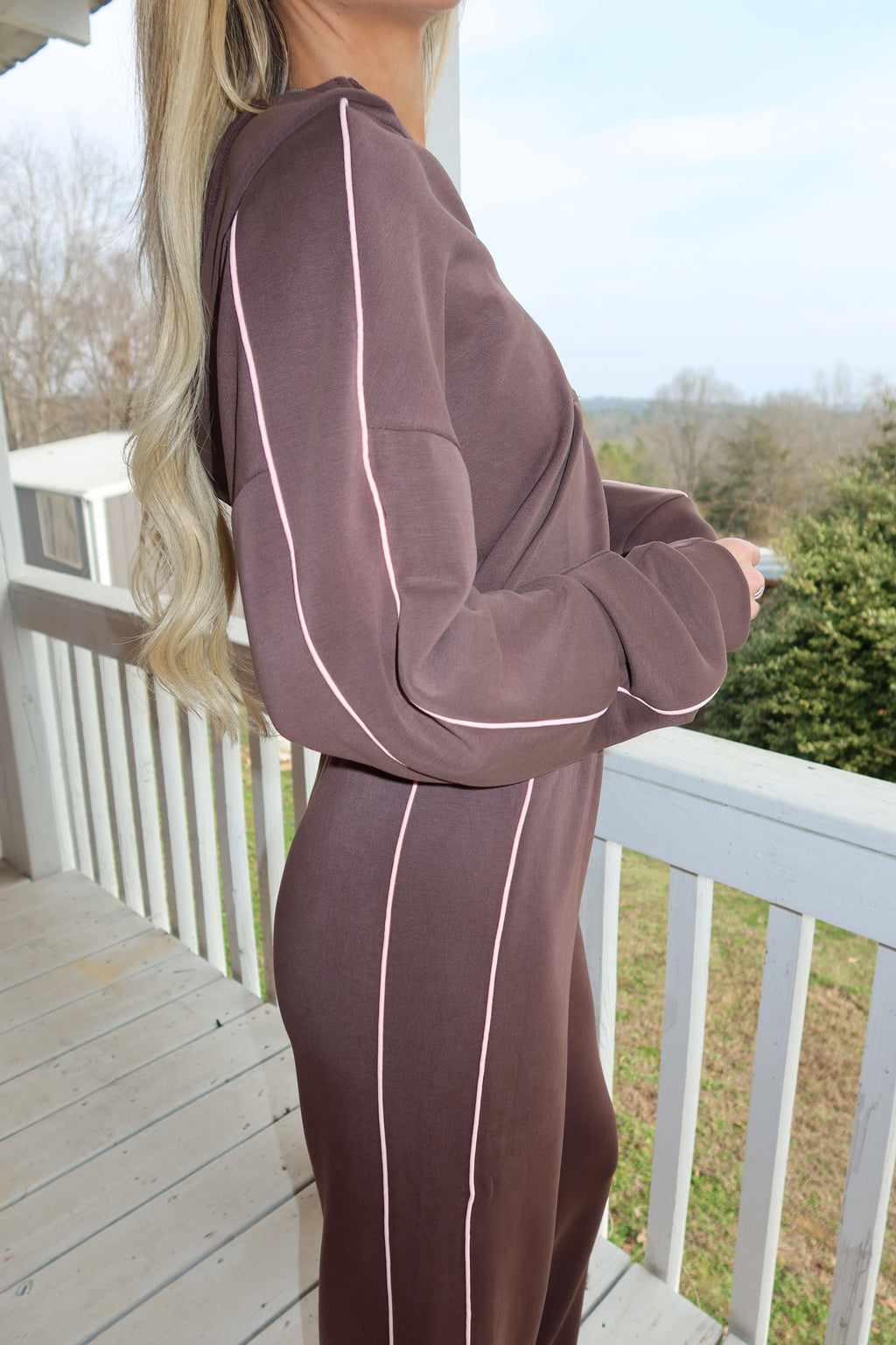 Scuba Zip Up (Chocolate)