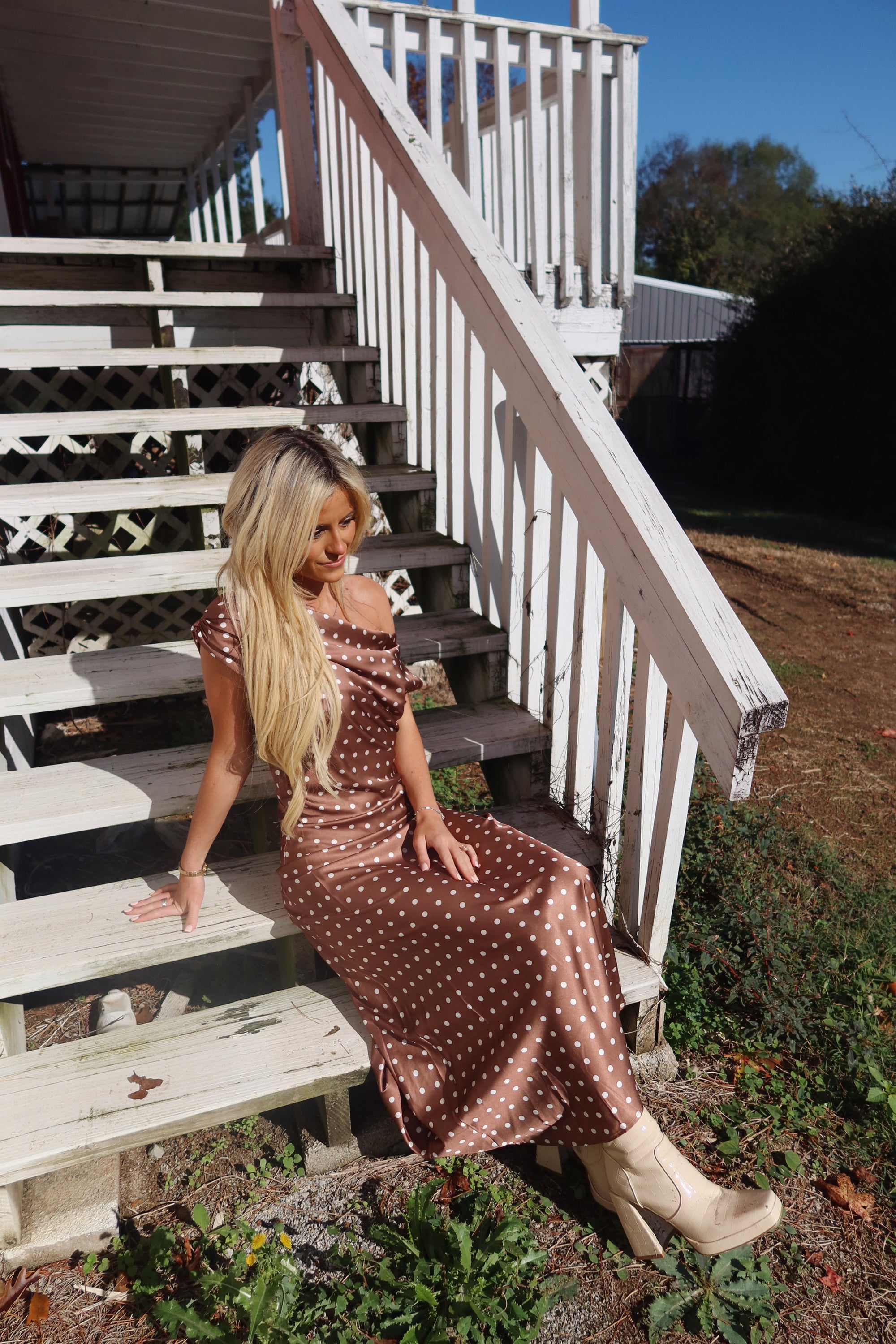 Evelyn Satin Maxi Dress