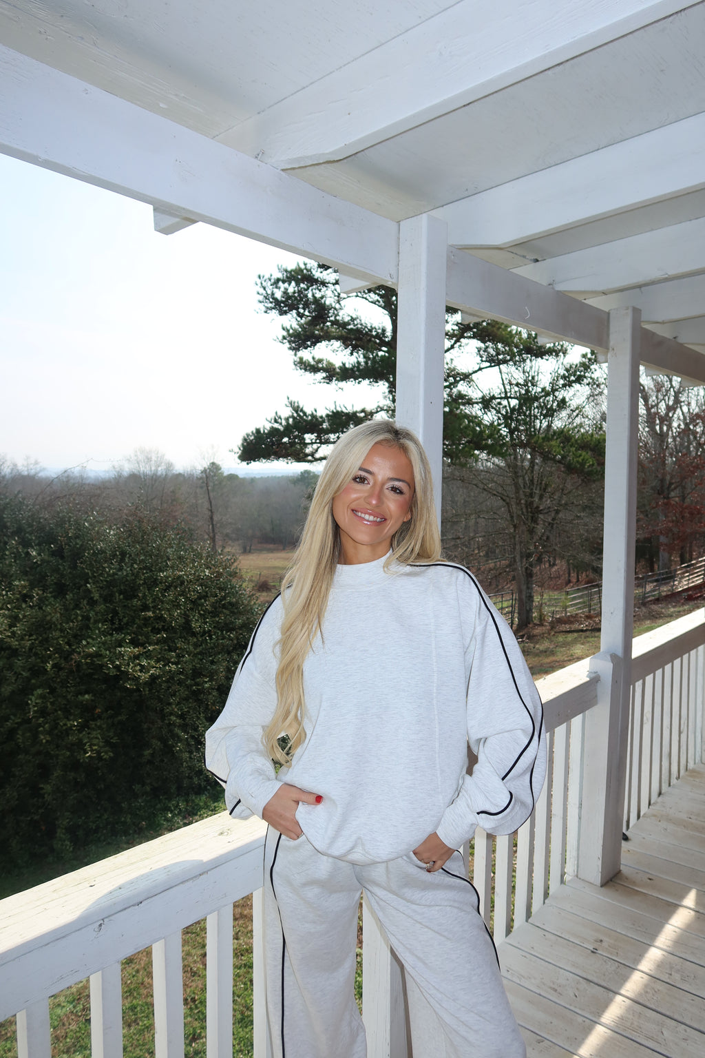 Morning Fog Mock neck