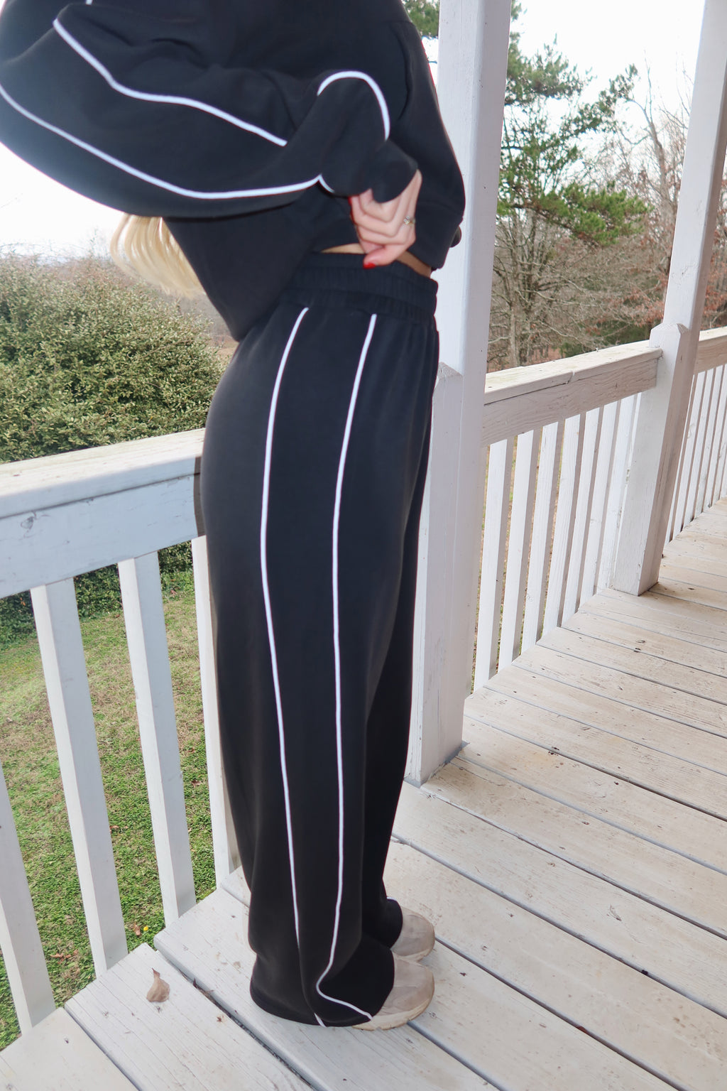 Scuba Wide Leg Pants (Black)