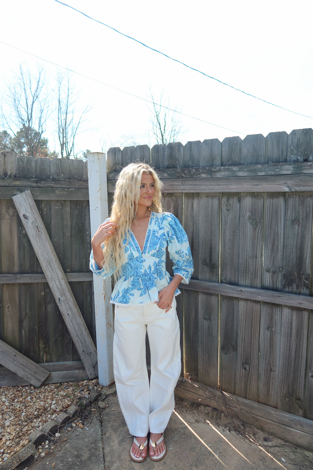 Ana Floral Puff Sleeve Blouse