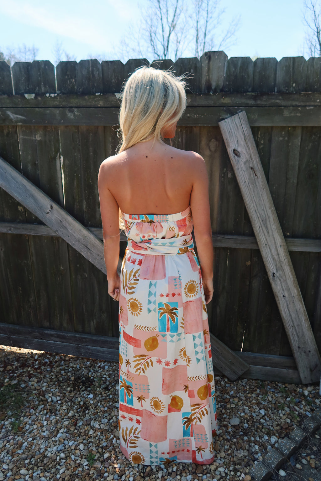 Moroccan Spring Belted Maxi Dress