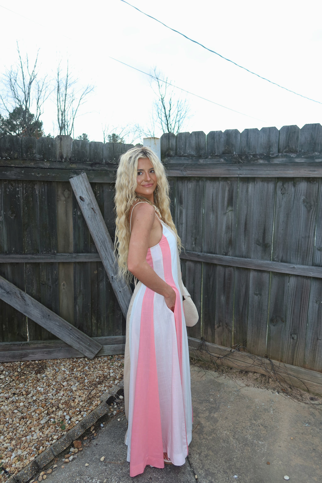 Seabreeze Color block Maxi Dress