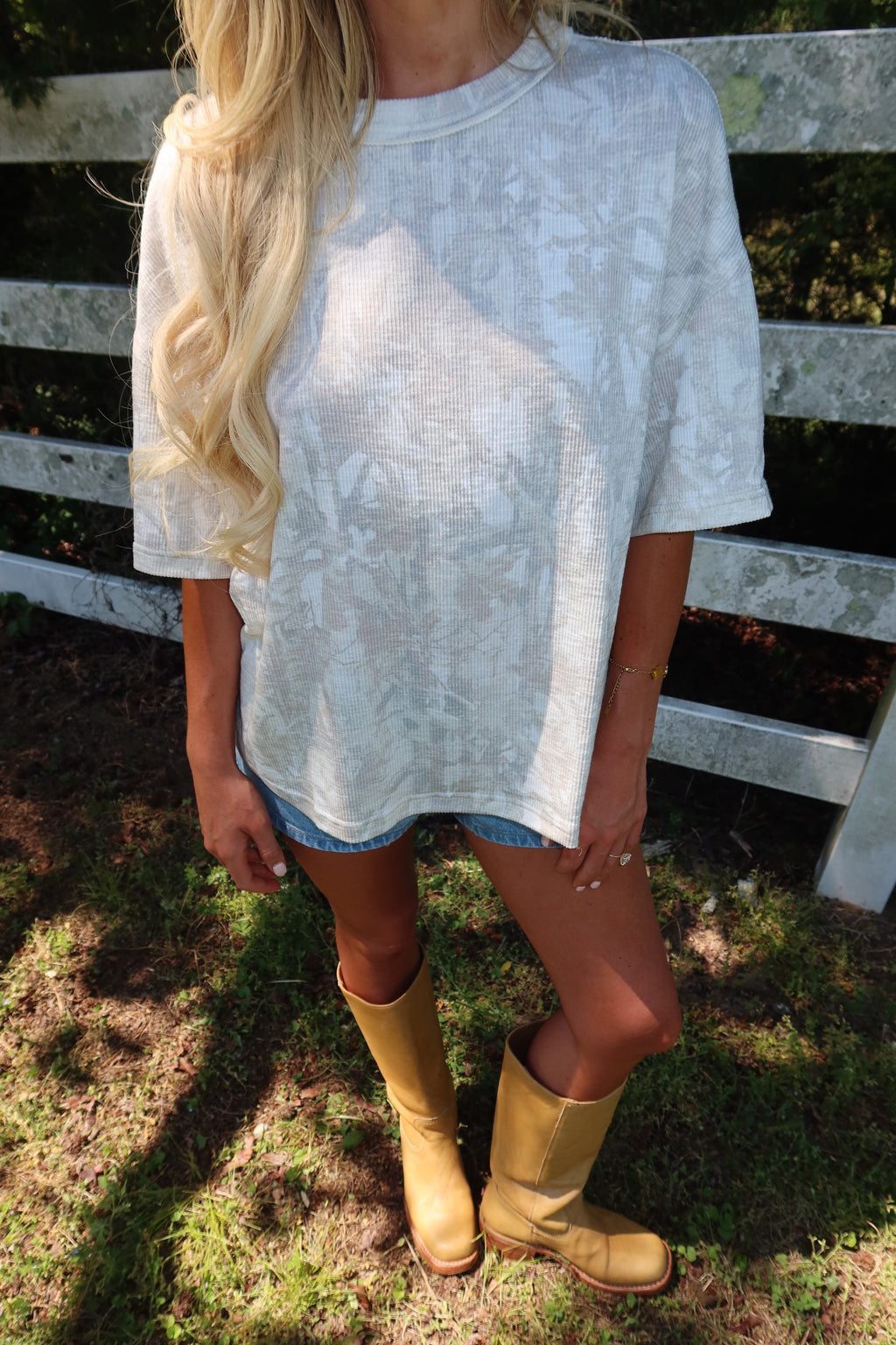 Ribbed Camo Tee