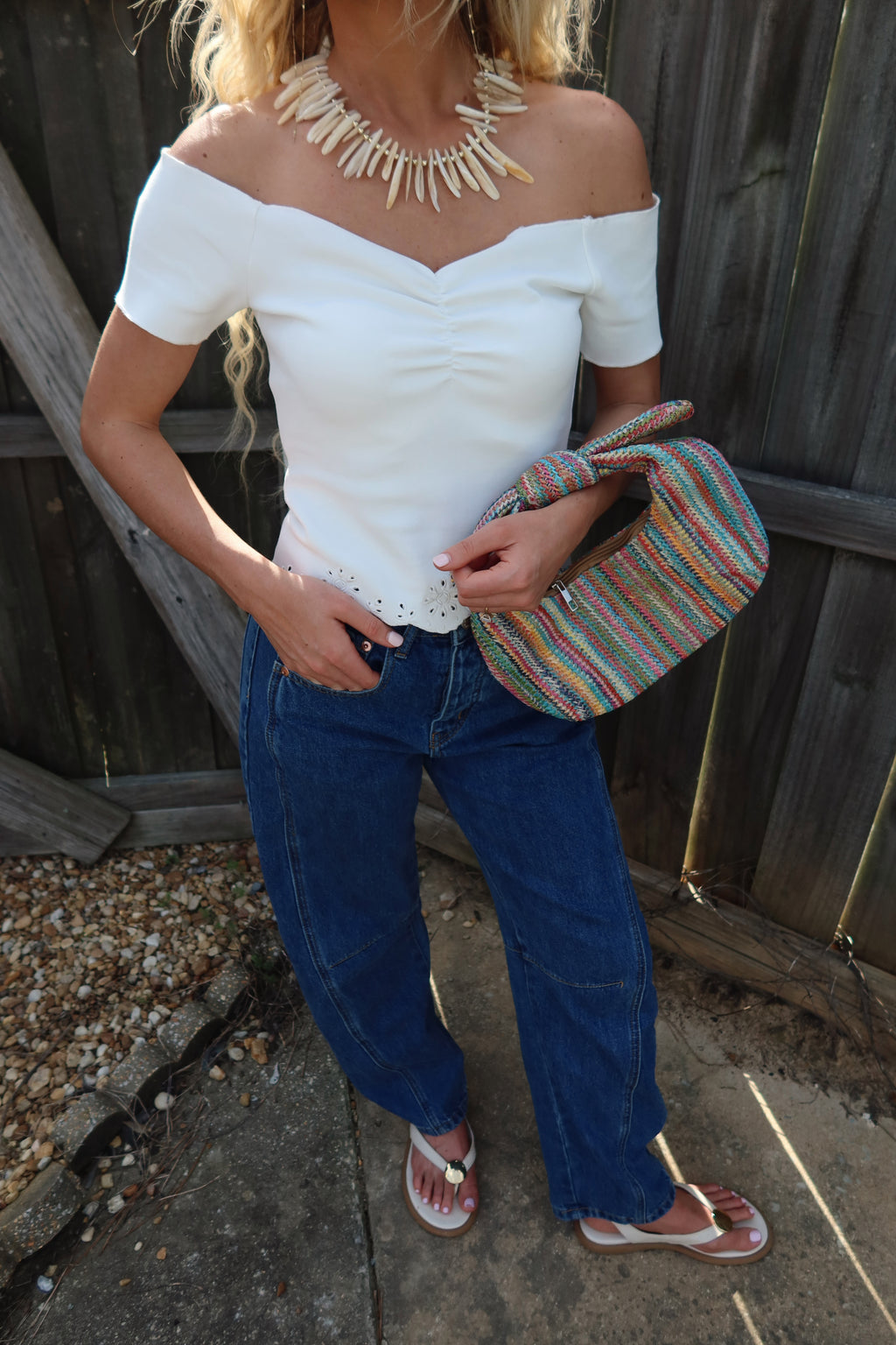 Clarence Scalloped OTS Top