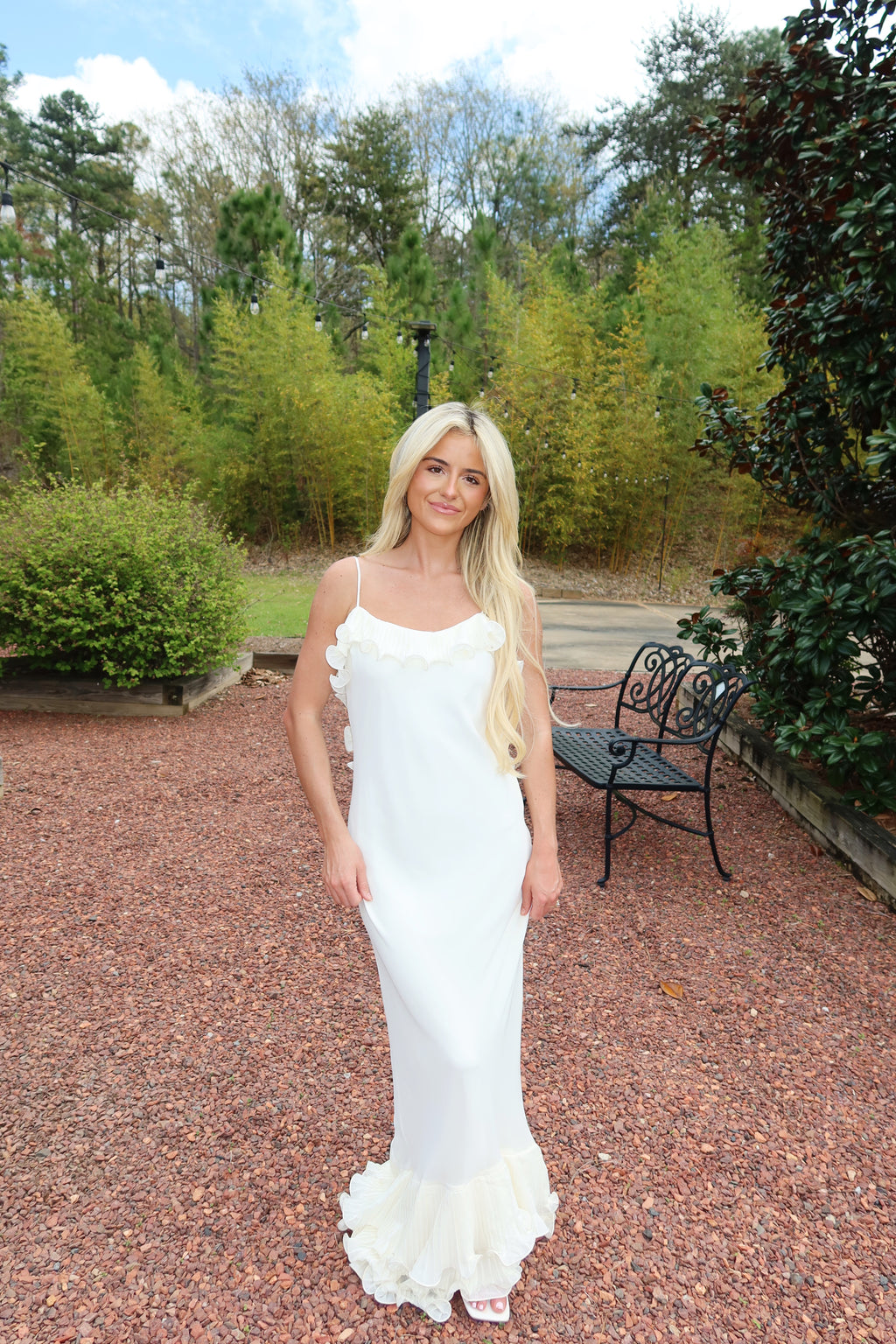 The Fleur Maxi Dress (ivory)