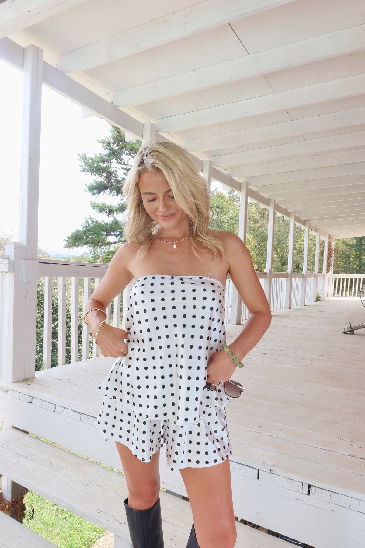 Satin And Dots Set