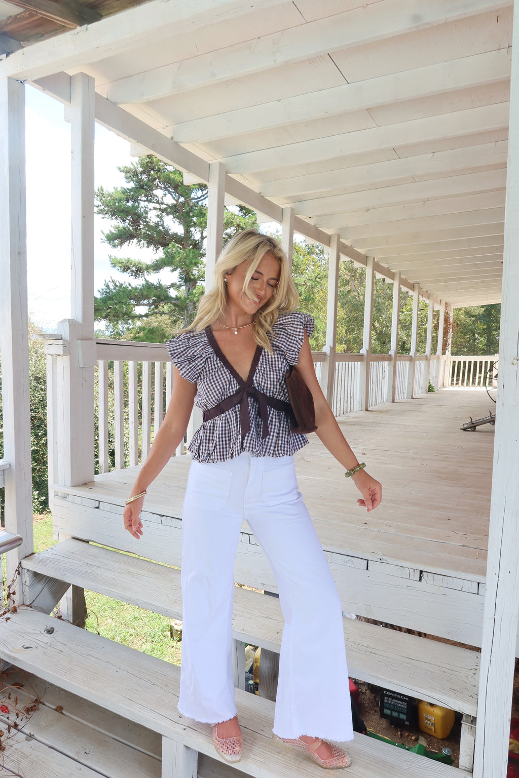 Karis Bubble Hem Top