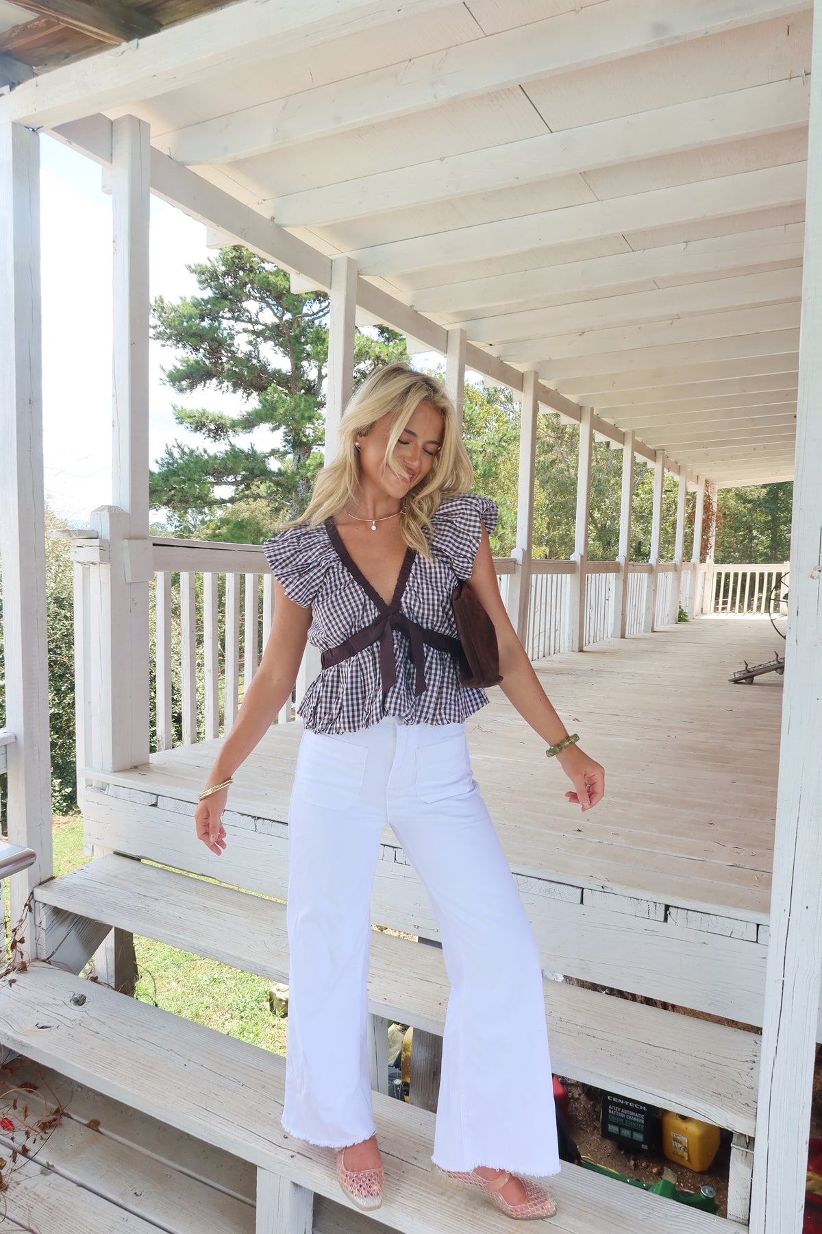 Karis Bubble Hem Top
