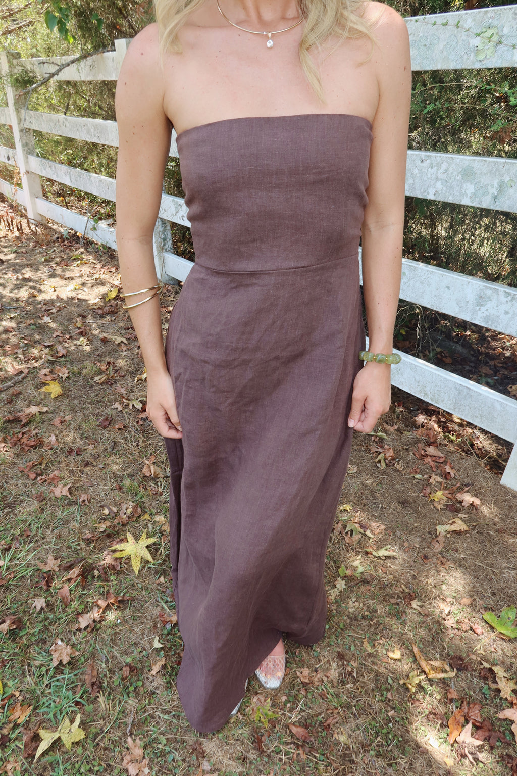Iris Linen Maxi Dress