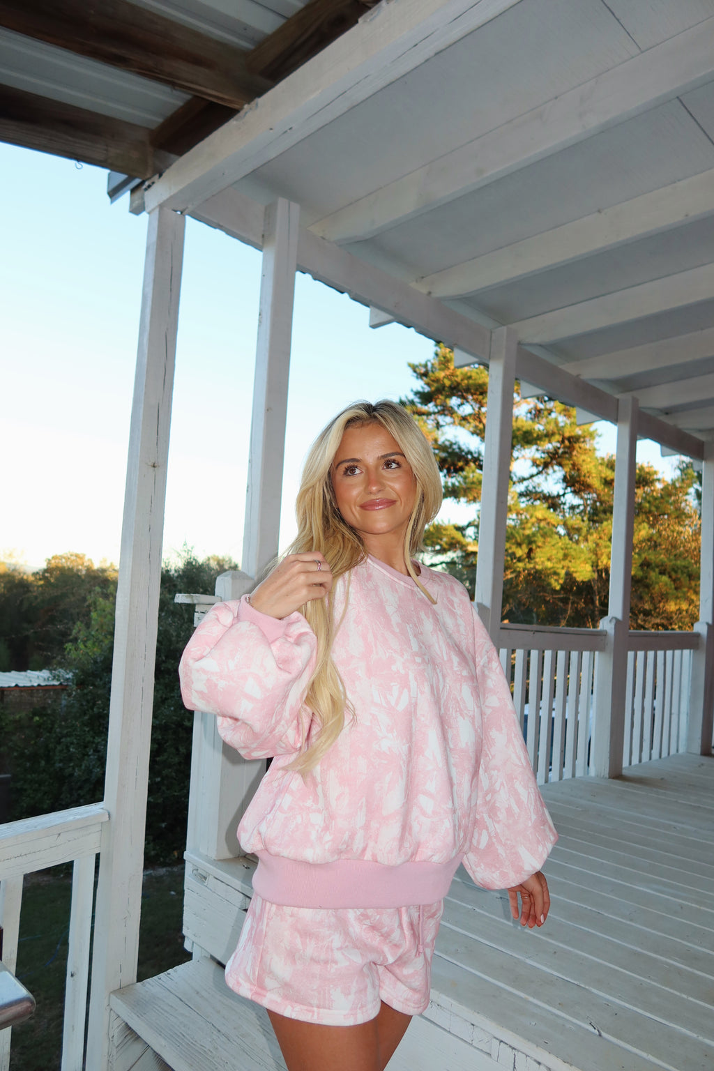 Woodland Camo Sweatshirt (PINK)