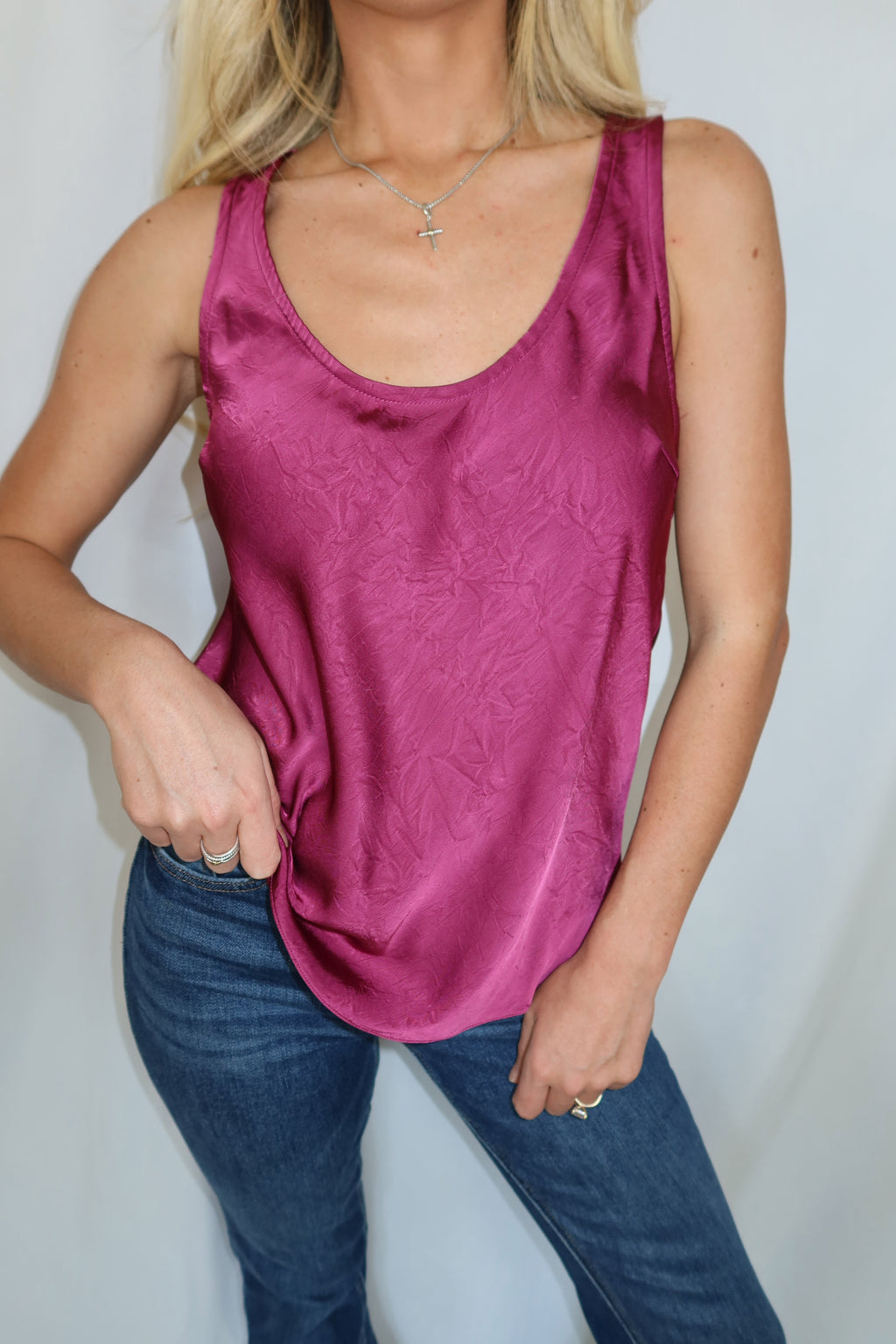 Bree Crushed Satin Top