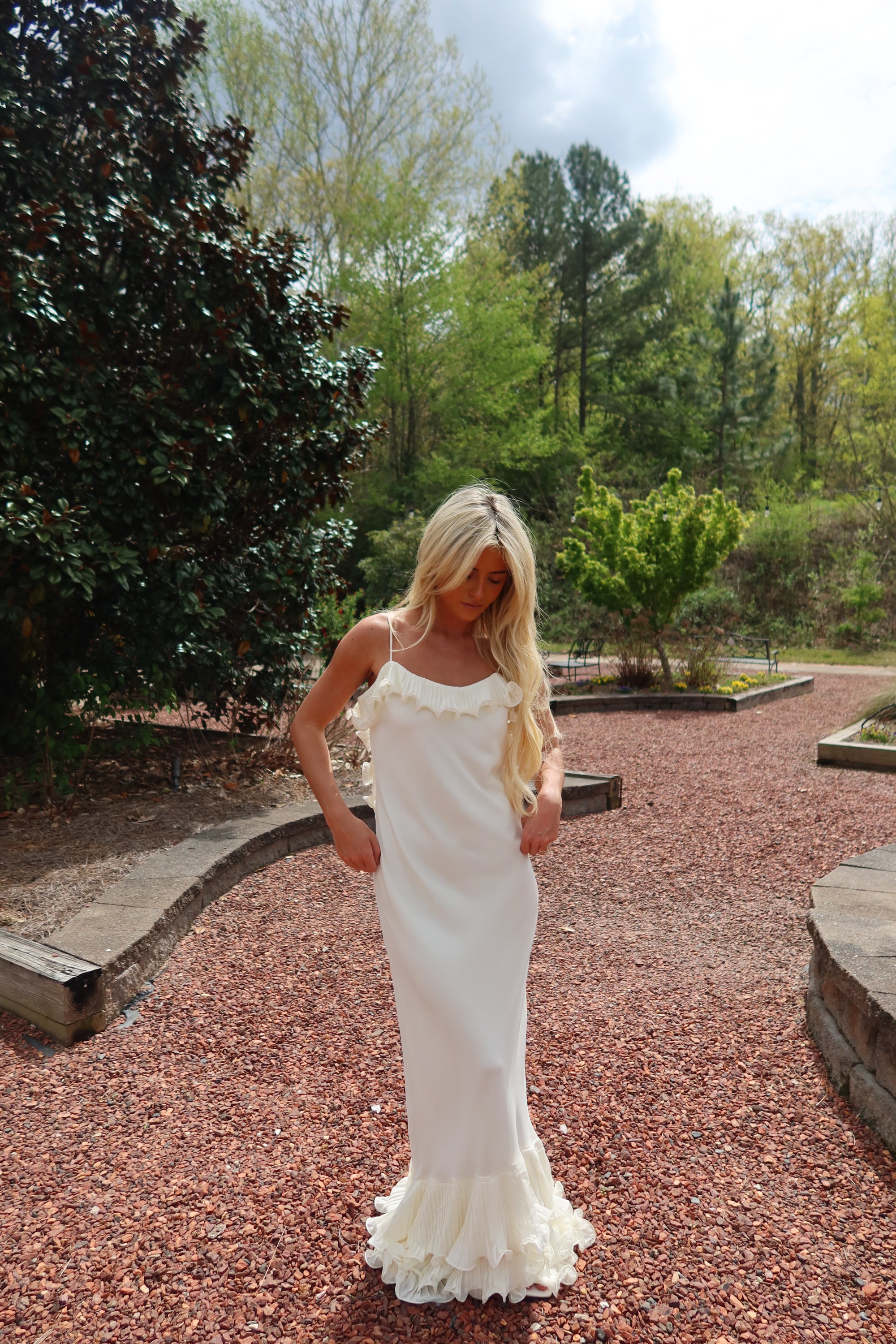 The Fleur Maxi Dress (ivory)