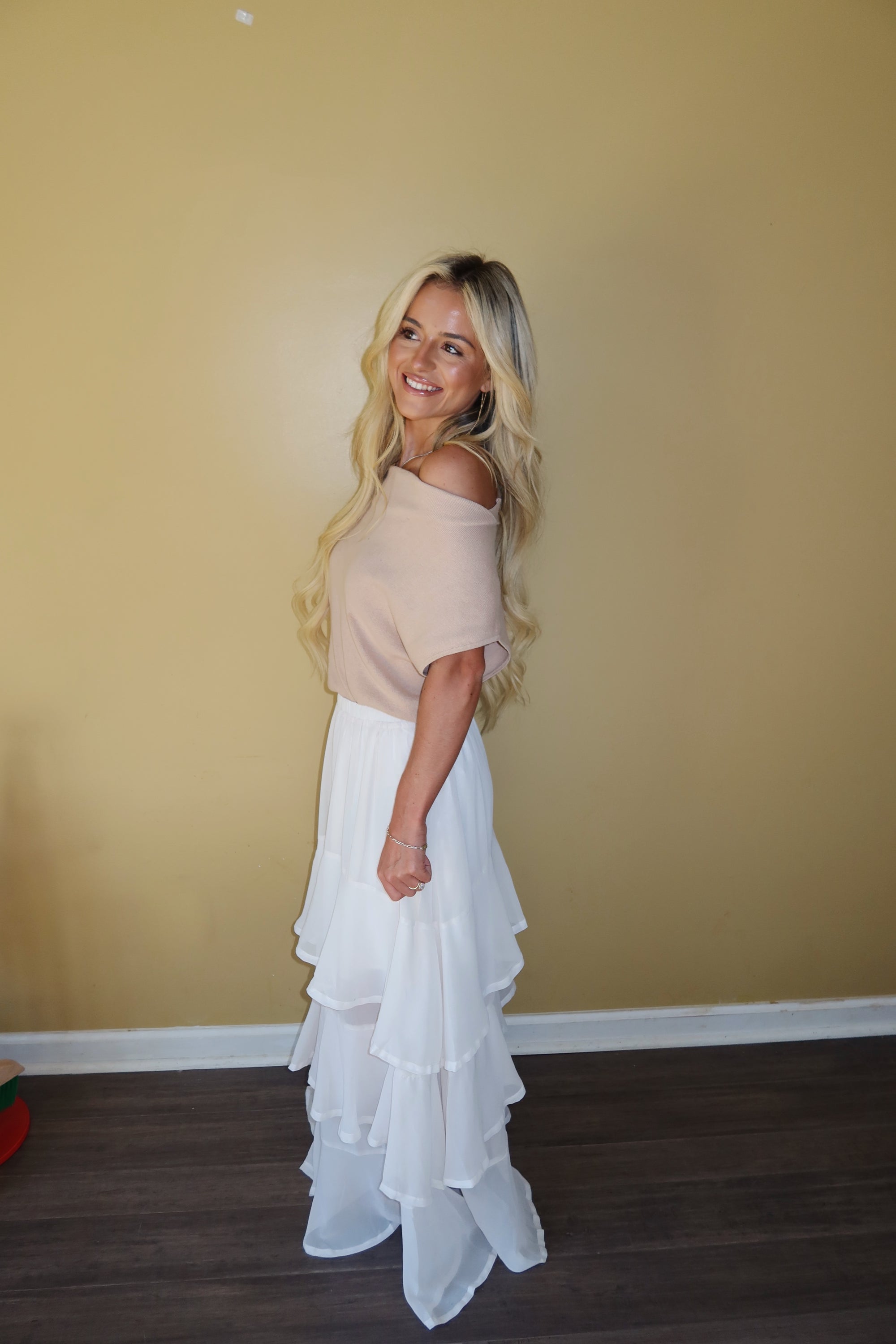 Timeless Elegance Tiered Skirt