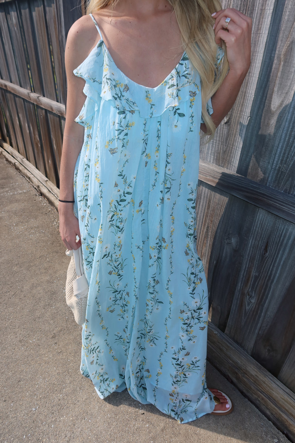Celestine Ruffle Floral Maxi Dress