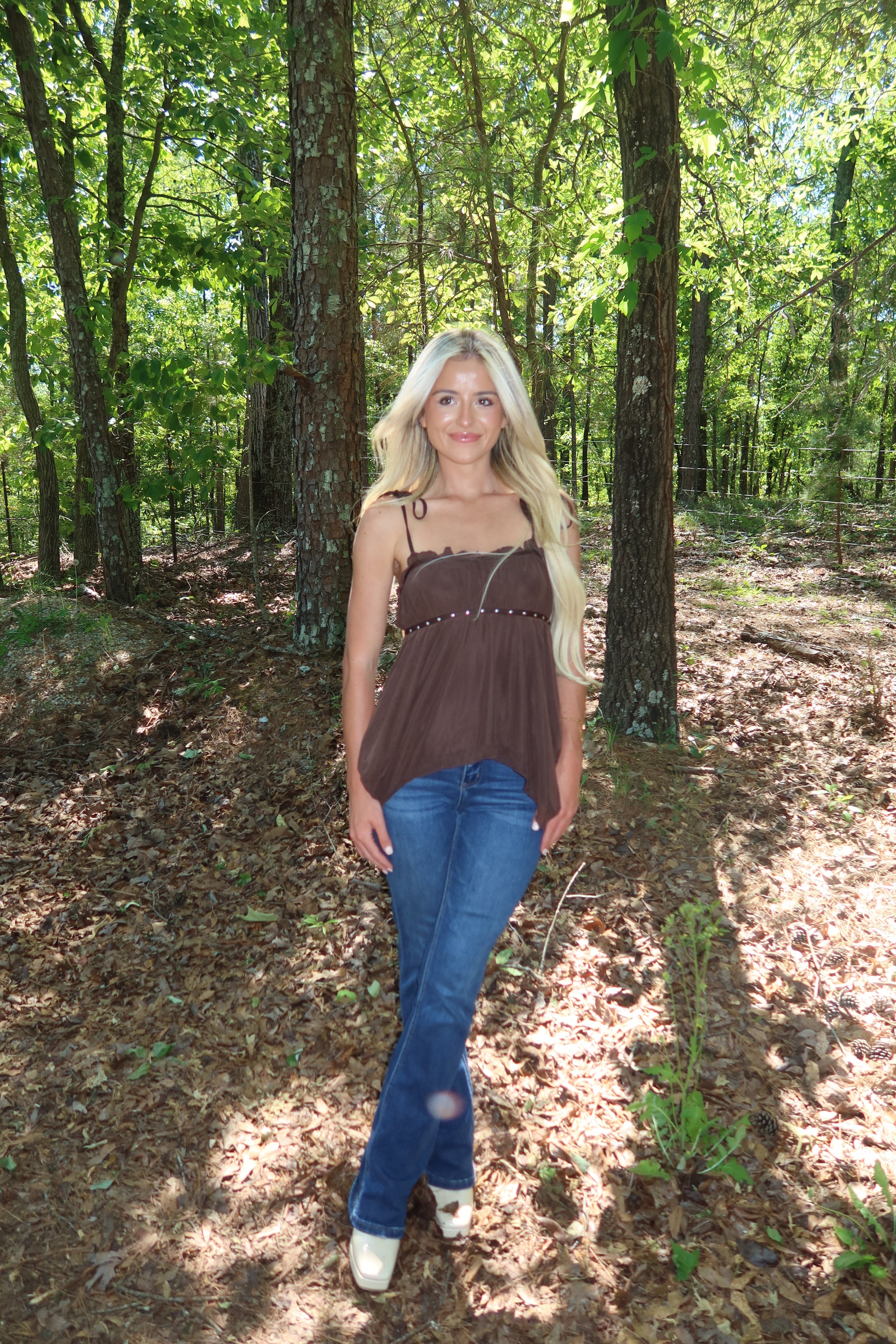 Gema Studded Cami Top